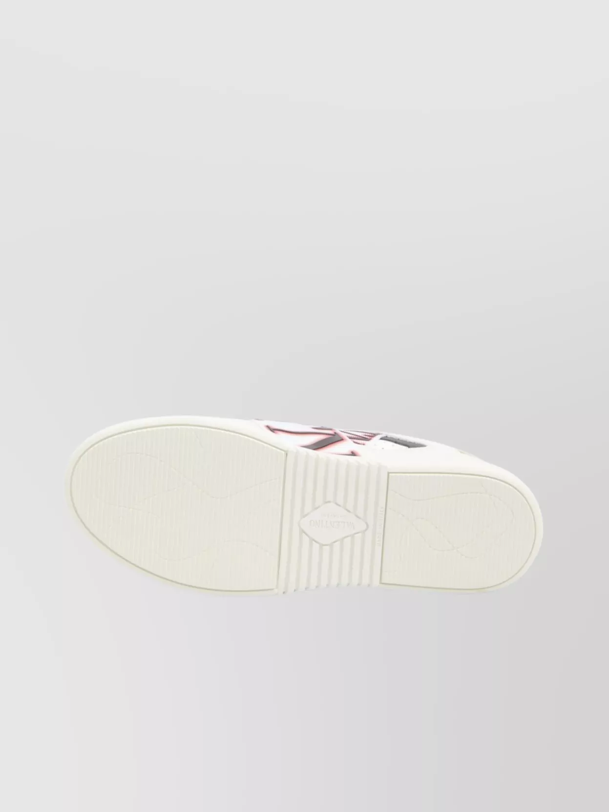 Valentino Garavani Leather Imperfections Low-Top Sneakers With Perforated Toe