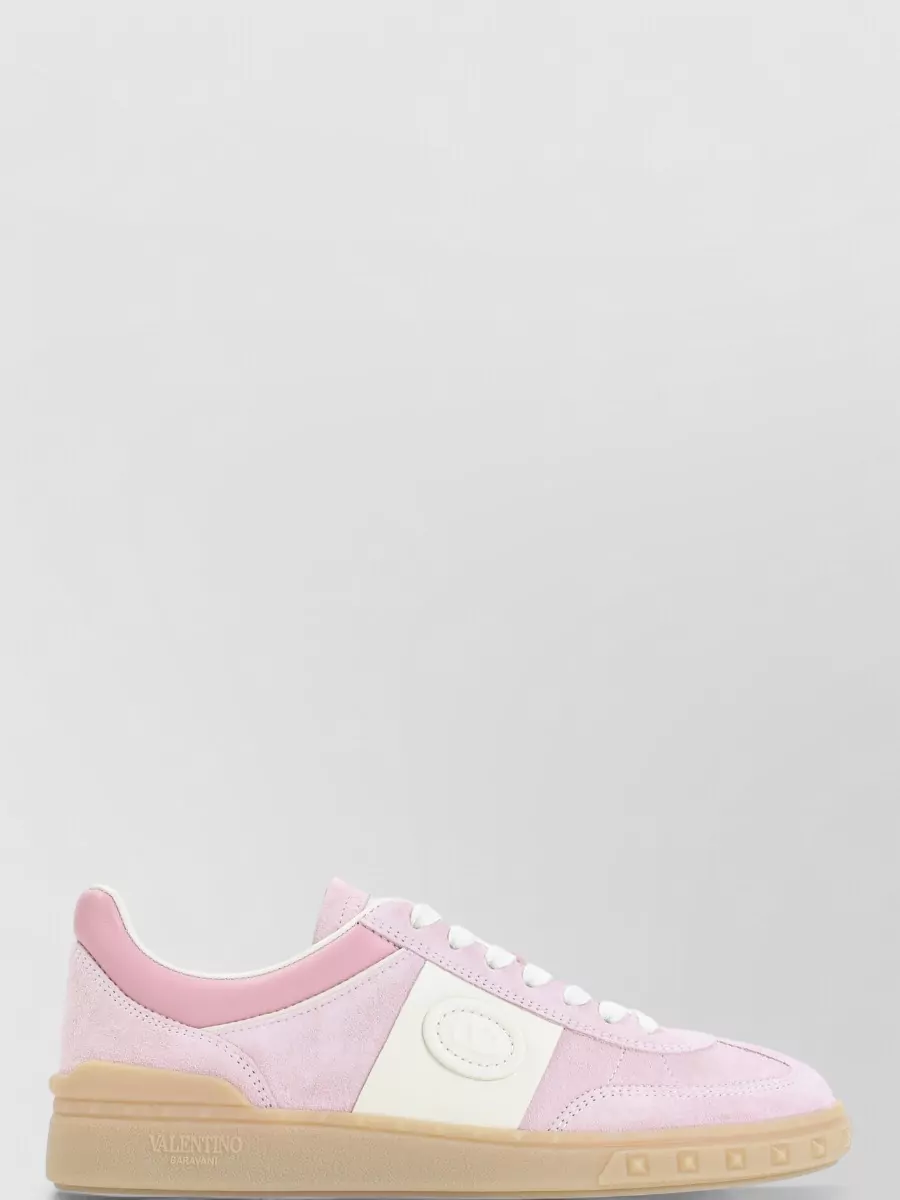 Valentino Garavani Suede Logo Lace-Up Sneakers