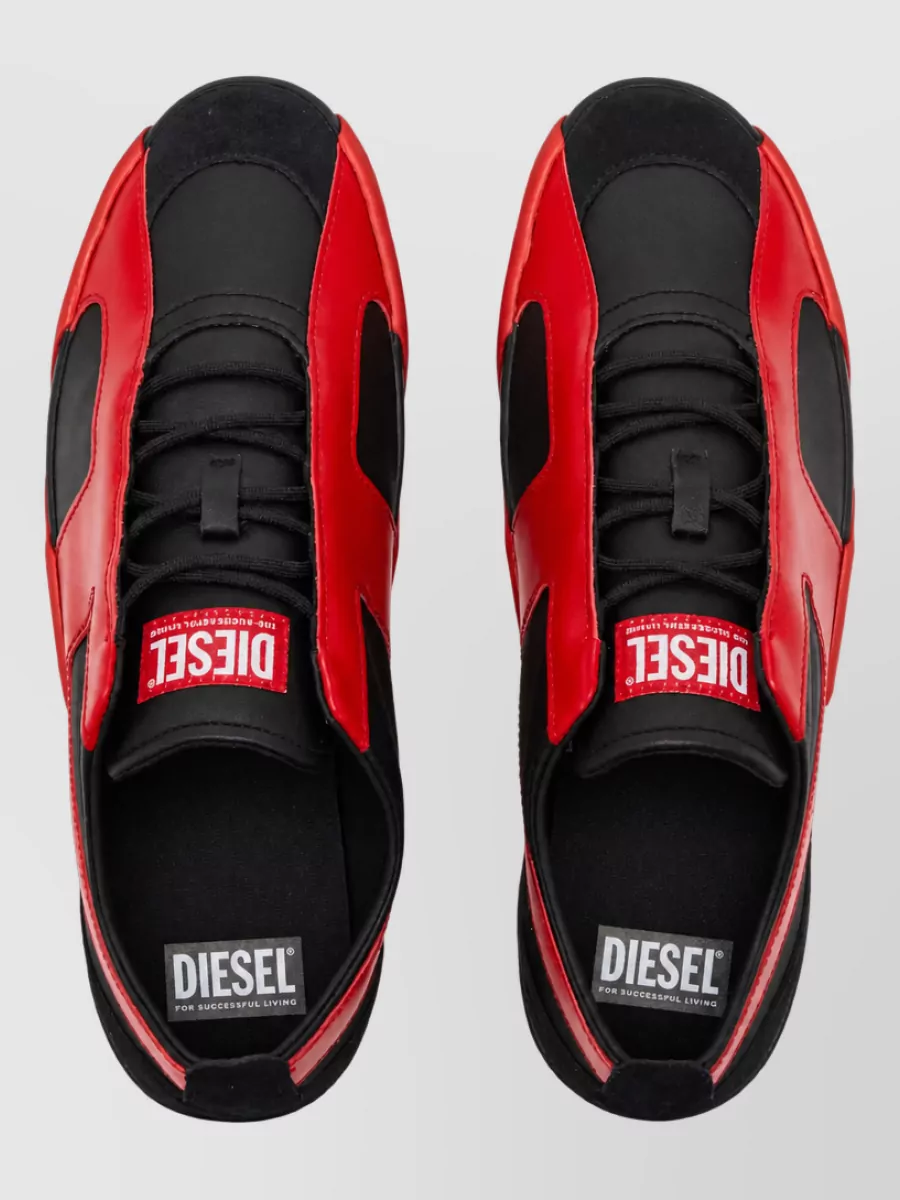 Diesel Paneled Low-Top Sneakers