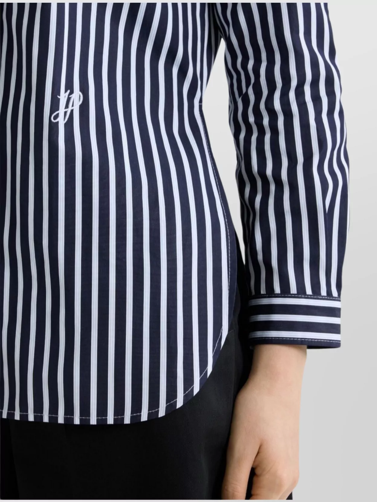 Patou Striped Shirt Buttoned-Cuff Sleeves