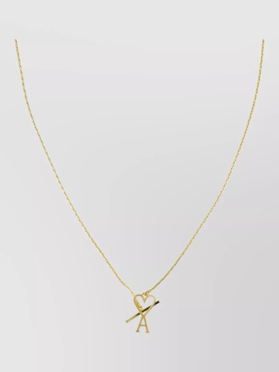 Ami Paris brass pendant necklace