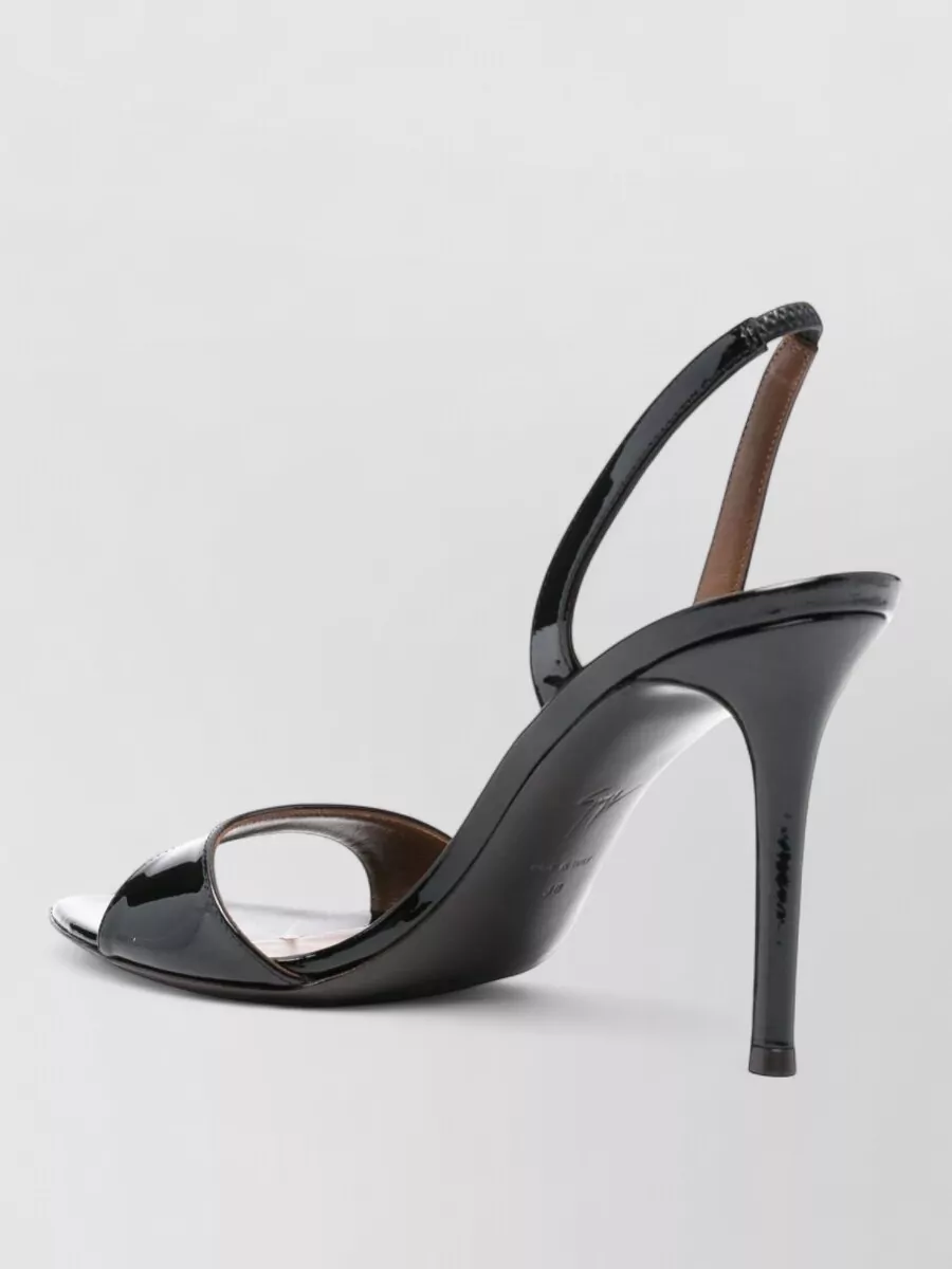 Giuseppe Zanotti High Heel Open Toe Leather Sandals In Multi