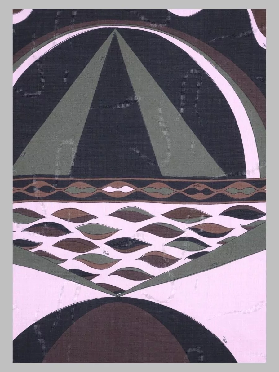 Pucci Silk Wool Printed Scarf