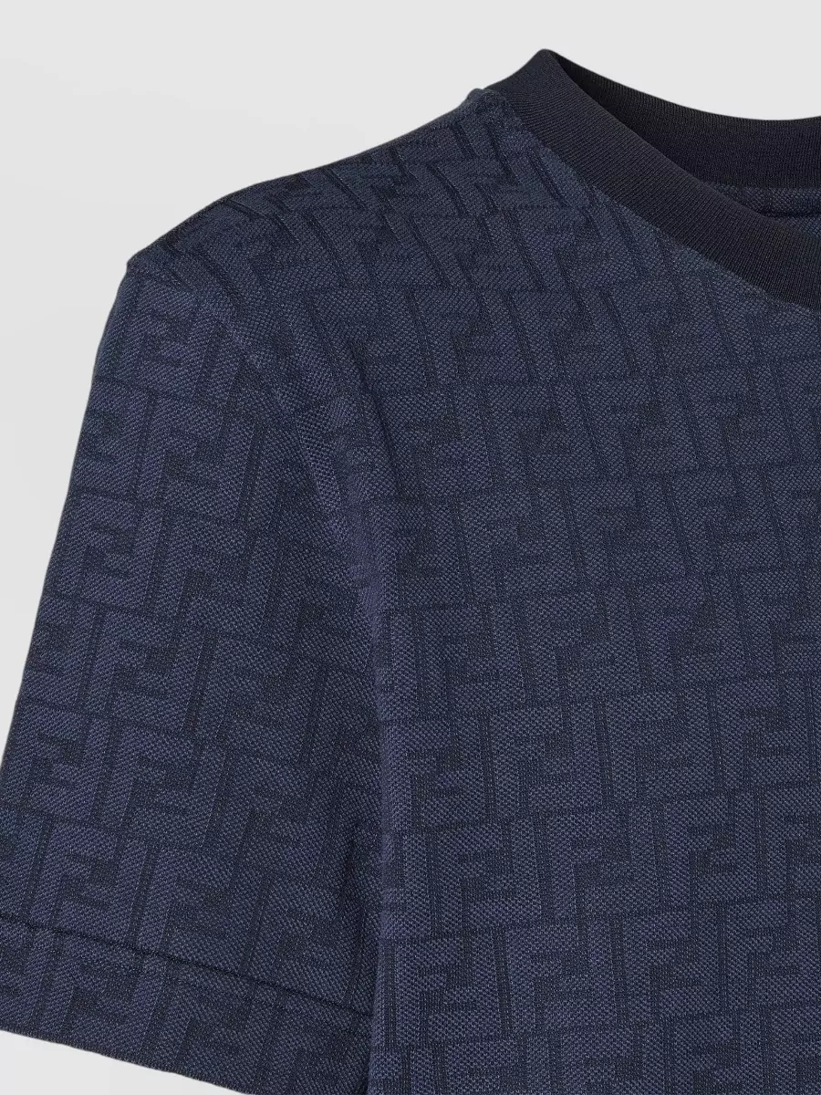 Fendi Cotton Piqué Logo-Print Short-Sleeve T-Shirt