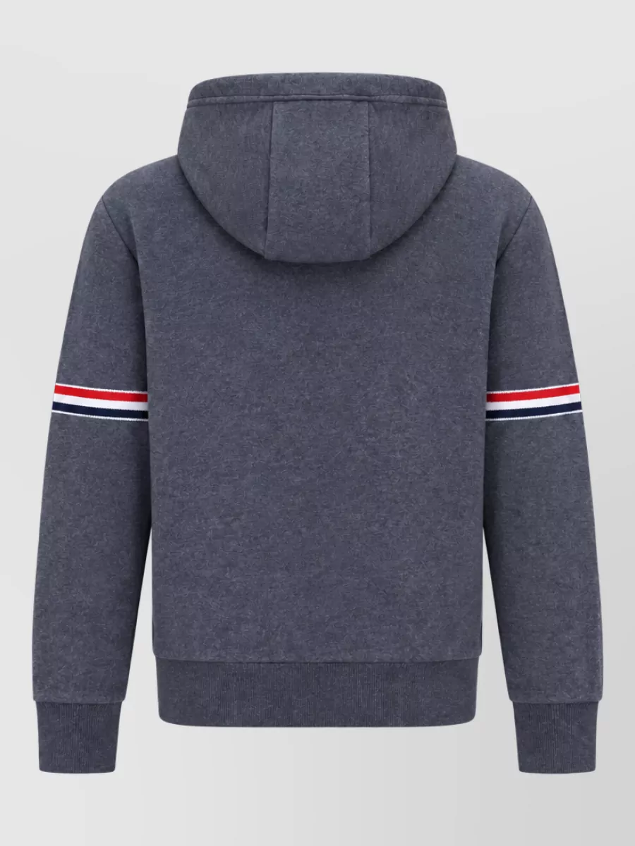 Thom Browne Cotton Zip Up Hoodie