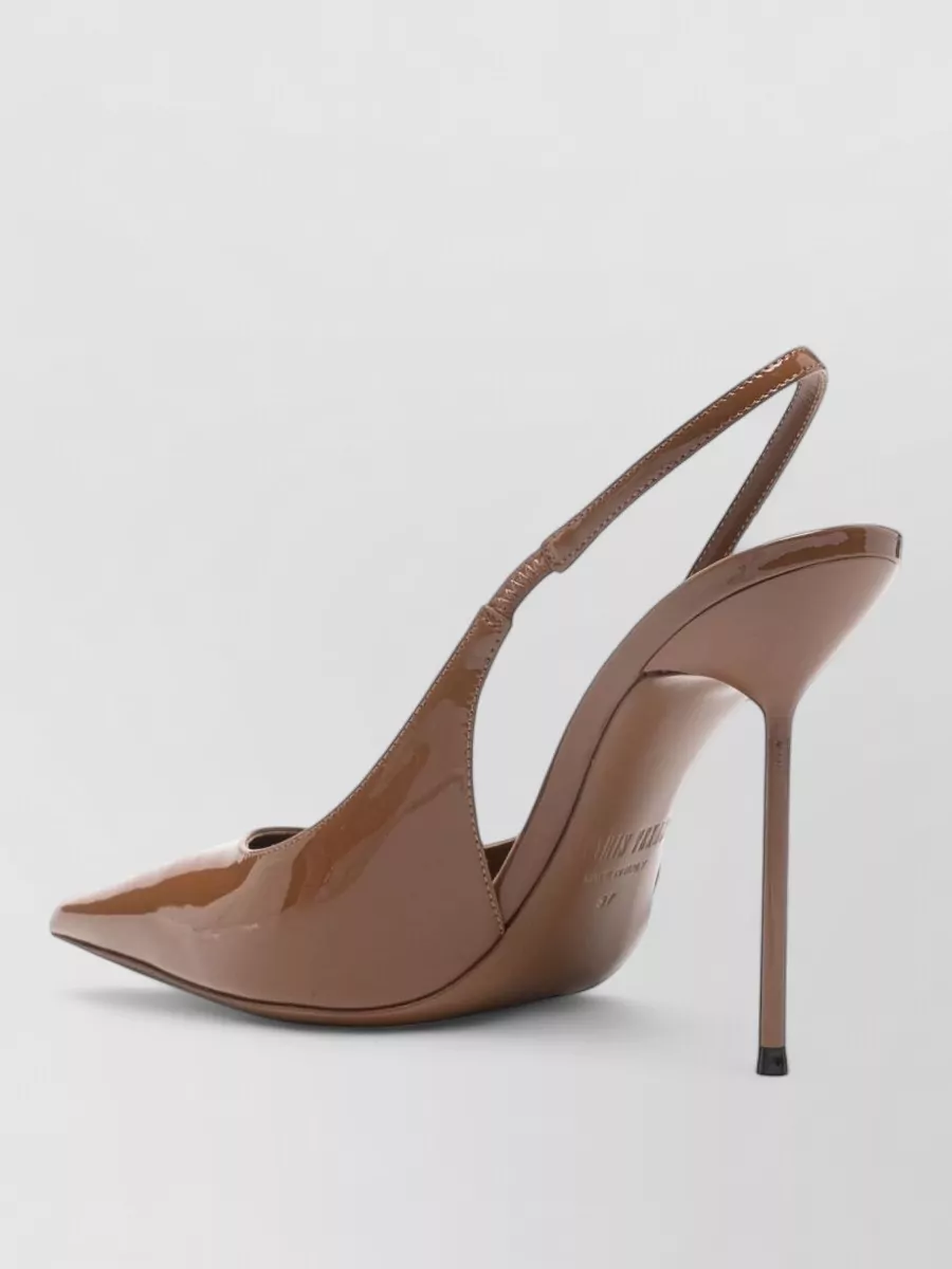 Paris Texas Leather Pointed-Toe Slingback Pumps