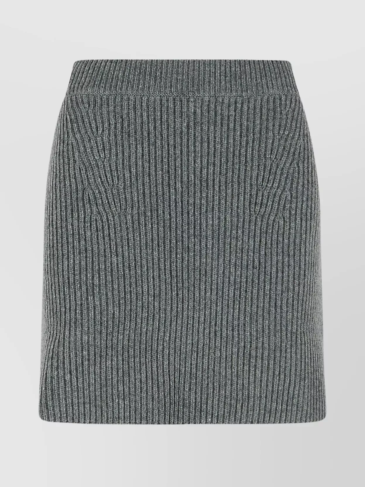 Jil Sander Wool High Waist Miniskirt