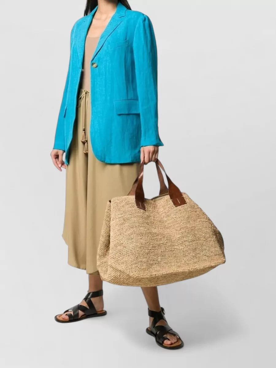 Ibeliv Raffia Beach Bag