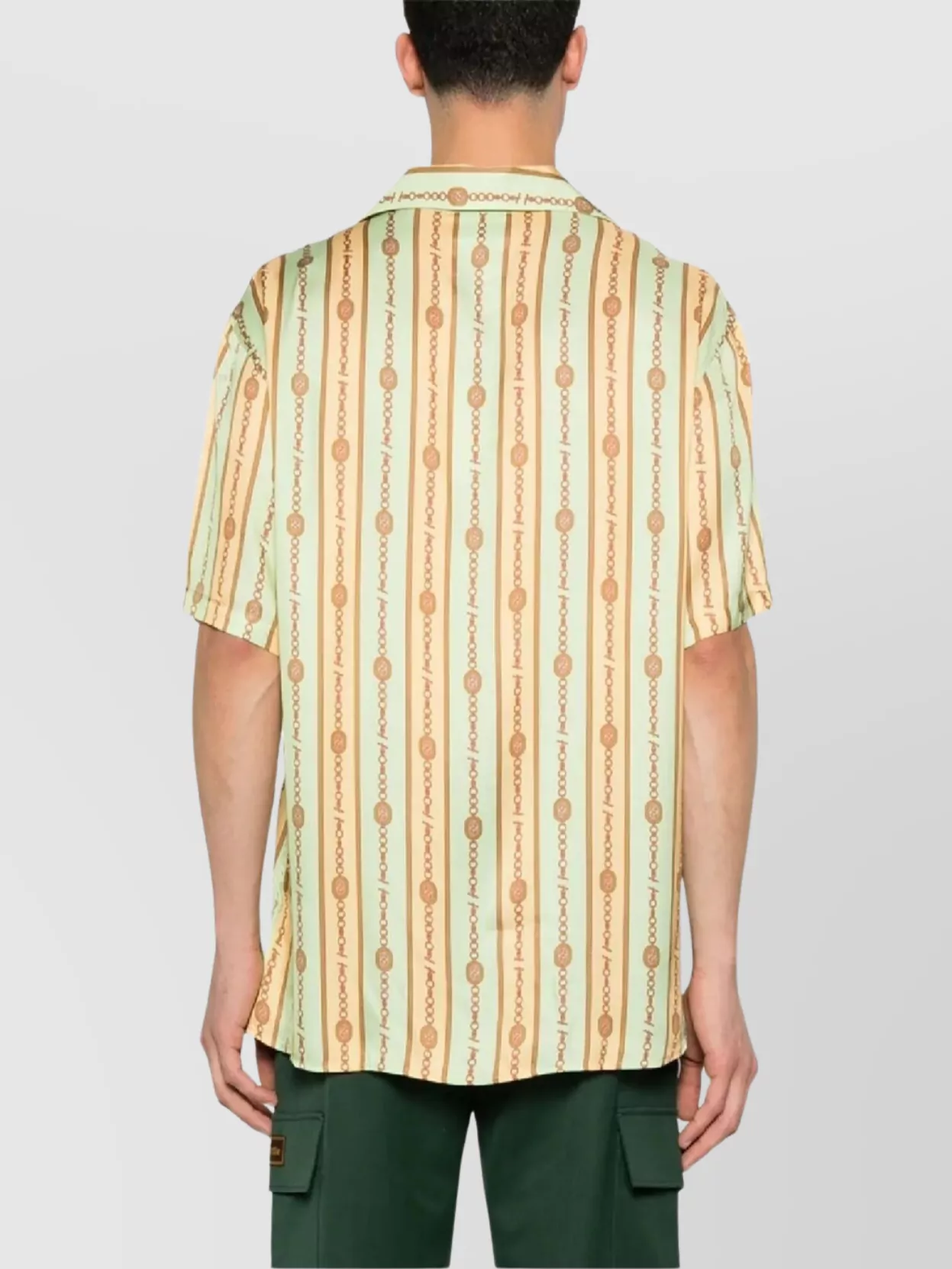 Drôle De Monsieur Striped Jewel Shirt Short Sleeves