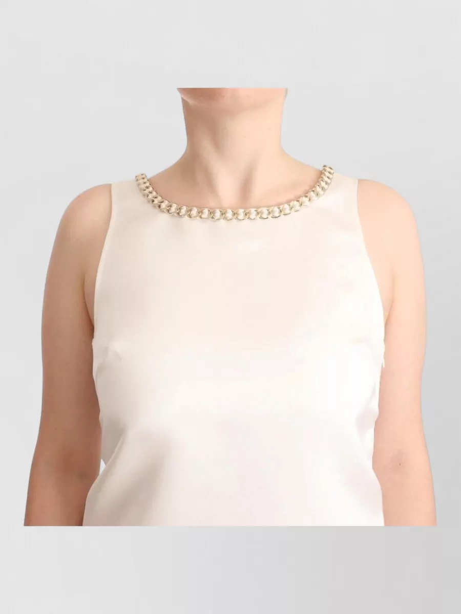 Elisabetta Franchi Sleeveless Mini Shift Dress