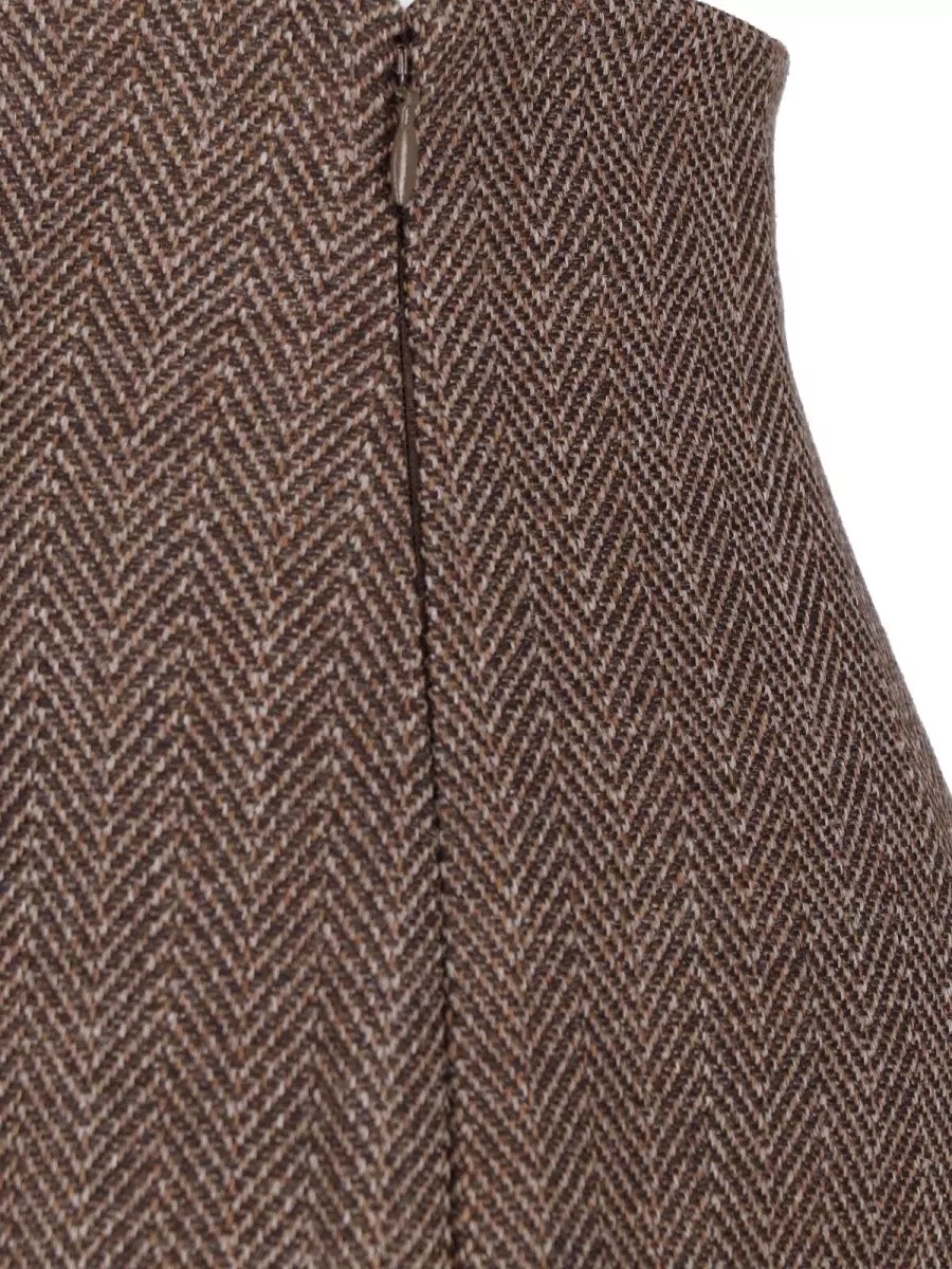 Maison Margiela Virgin Wool Straight Pencil Skirt