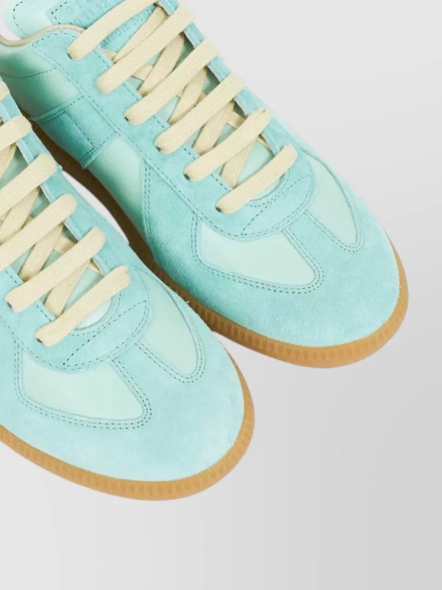 Maison Margiela Leather Lace-Up Sneakers