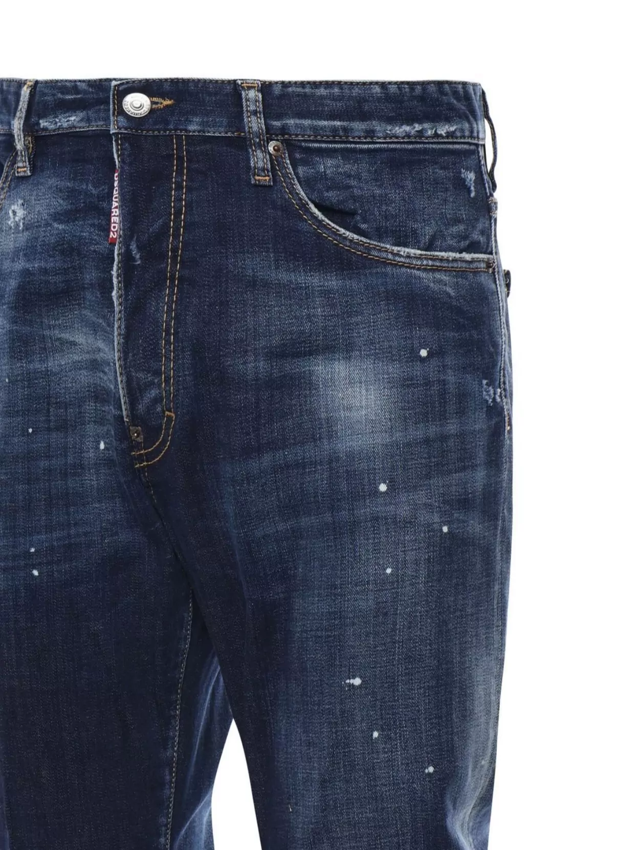 Dsquared2 Tapered Denim Distressed Detailing
