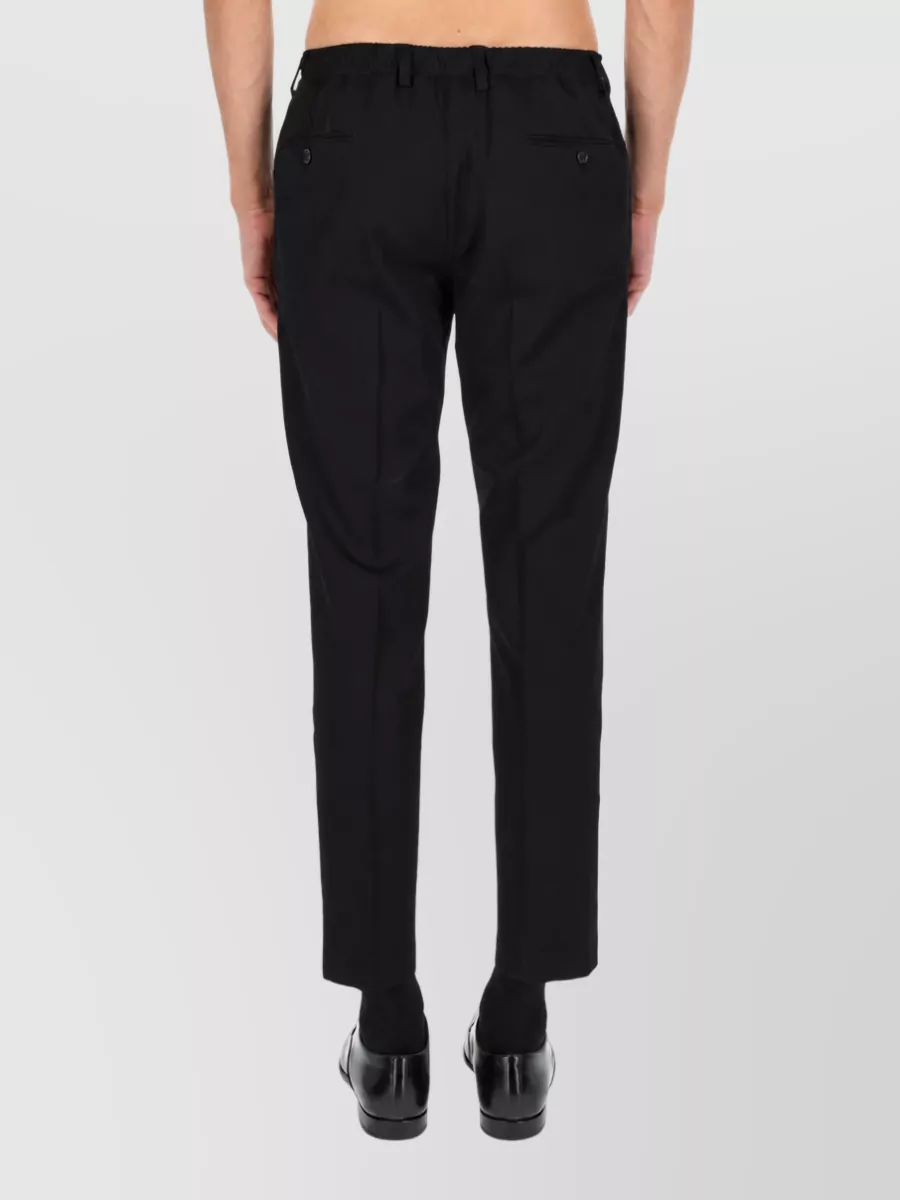 Dolce&Gabbana Wool Straight-Leg Tailored Trousers