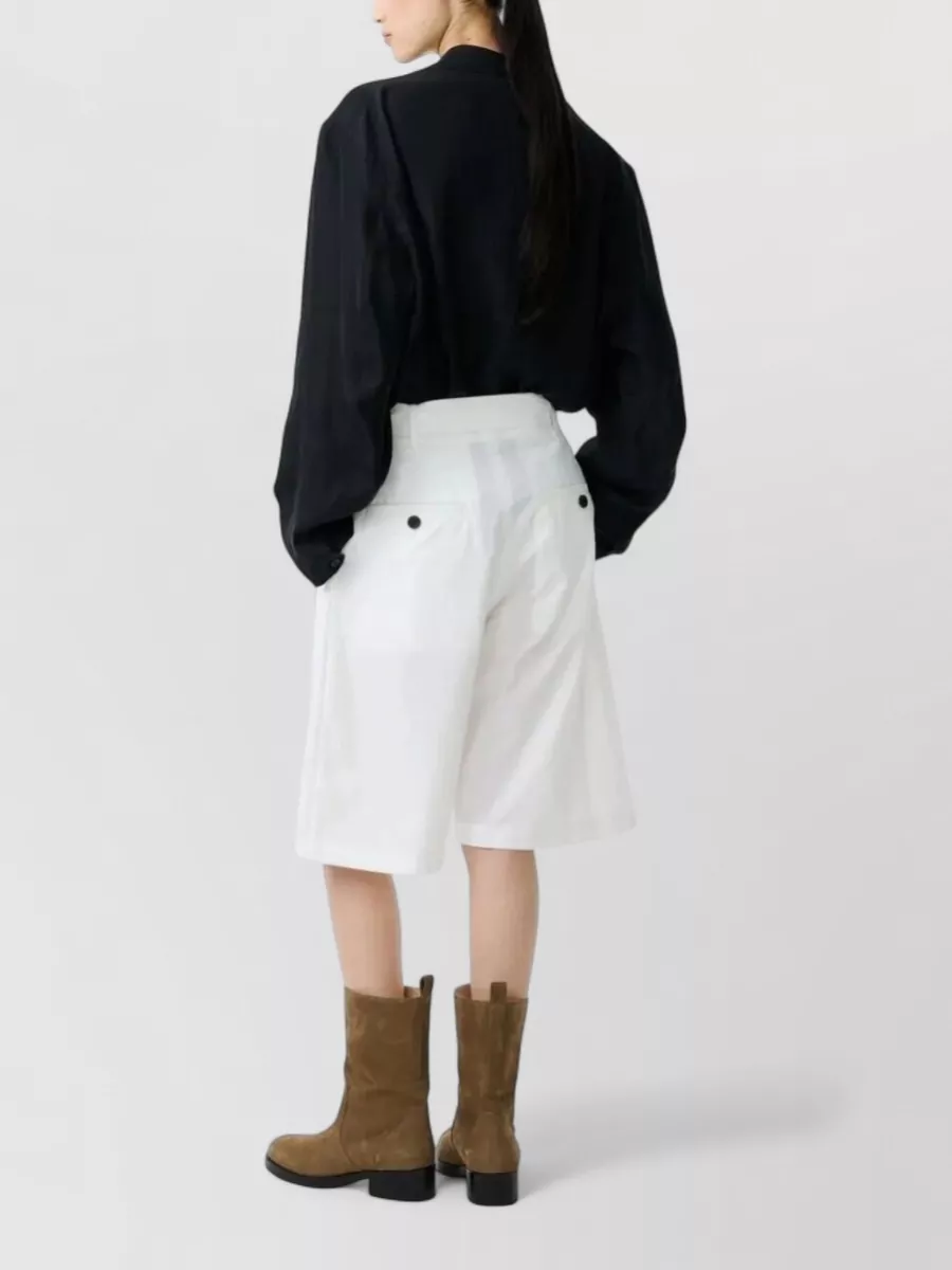 Studio Nicholson Pleated Cropped Trousers