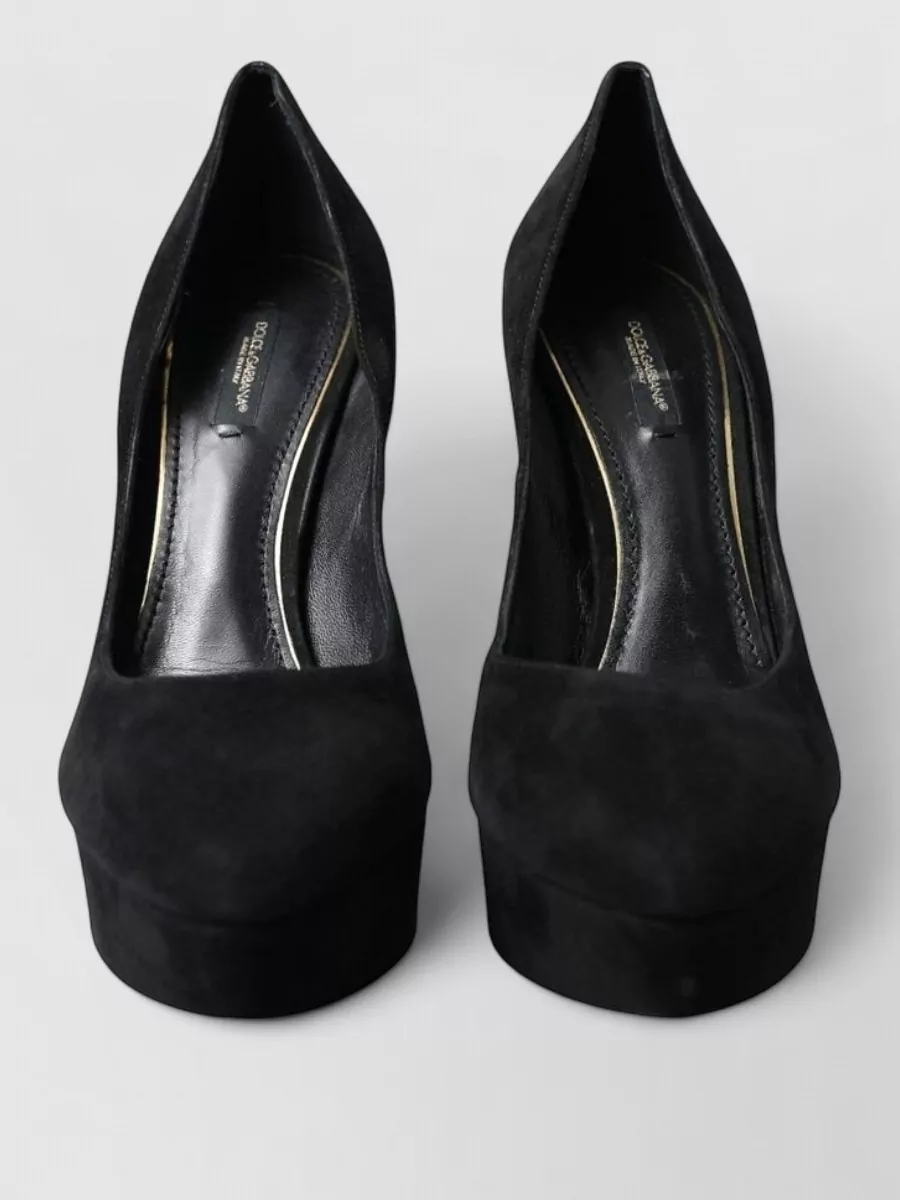 Dolce&Gabbana suede leather platform pumps