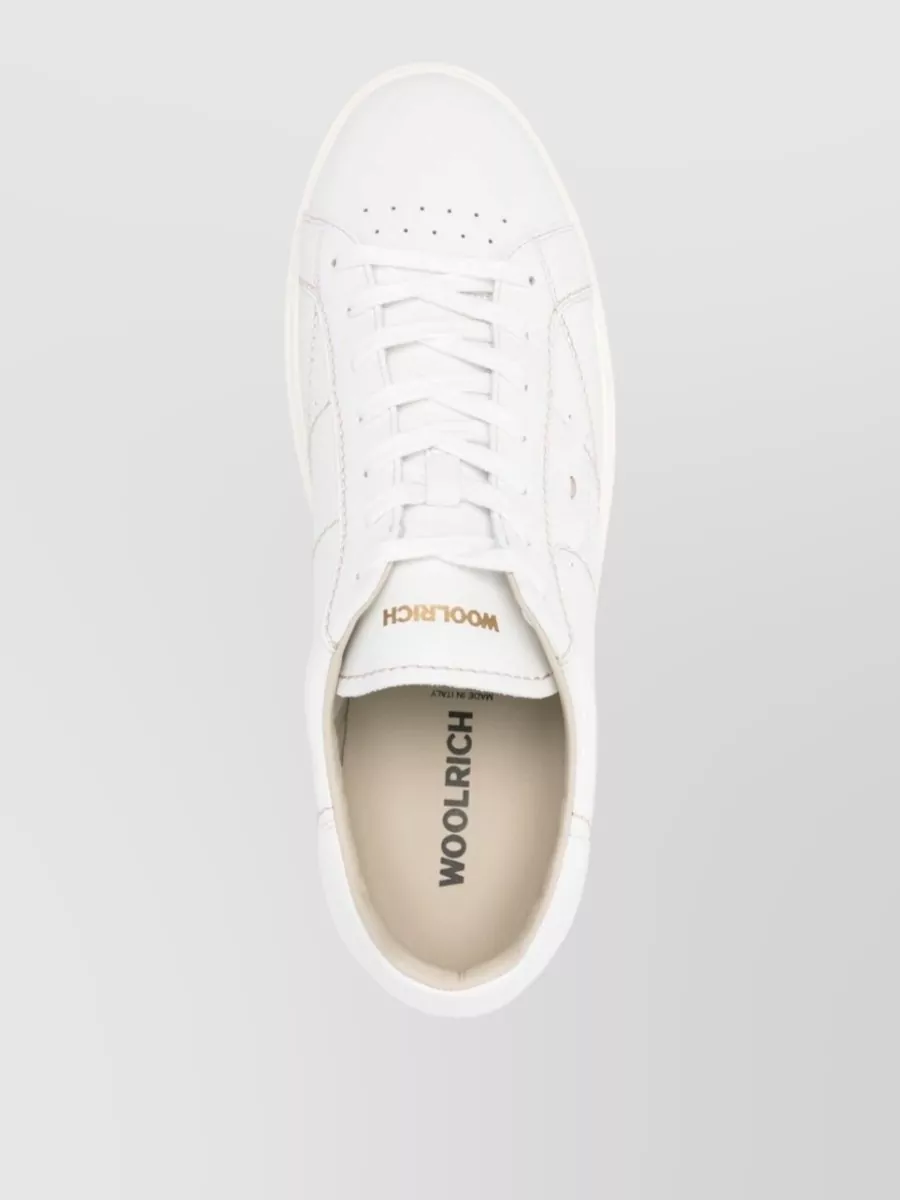 Woolrich Leather Panelled Low-Top Sneakers