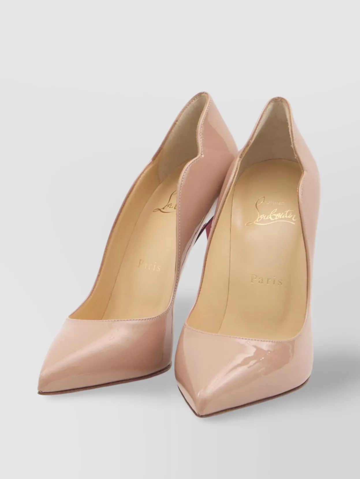 Christian Louboutin Chic 100 Pointed Stiletto Pumps In Neutral