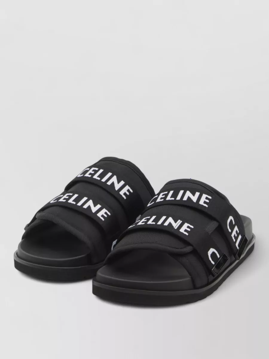 Celine jacquard logo strappy sandals