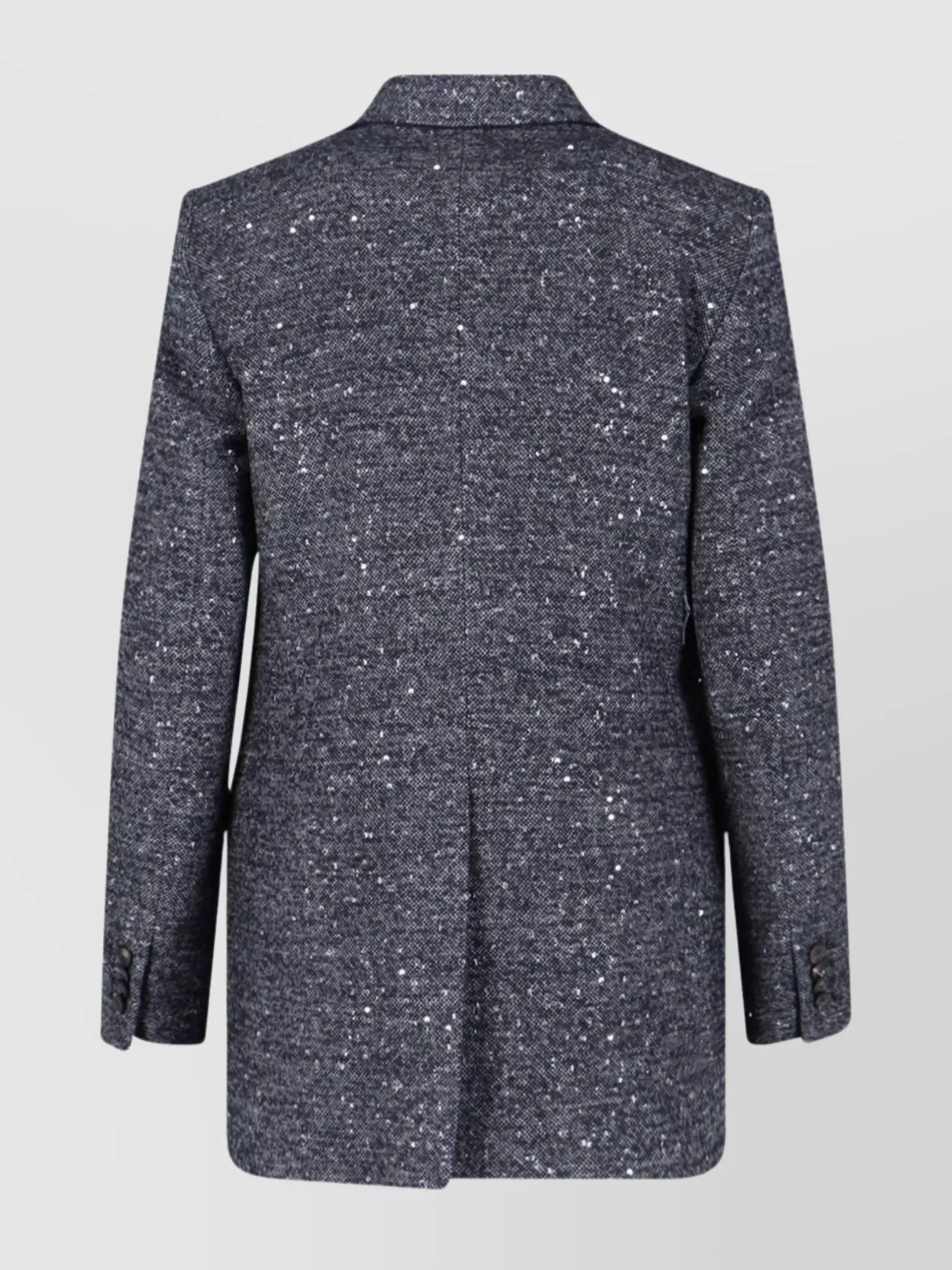 Tagliatore Sequin Embellished Long Sleeve Blazer In Blue