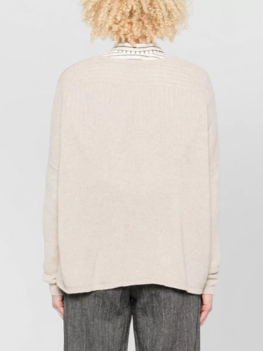 Apuntob Cashmere Crewneck Long-Sleeve Jumper