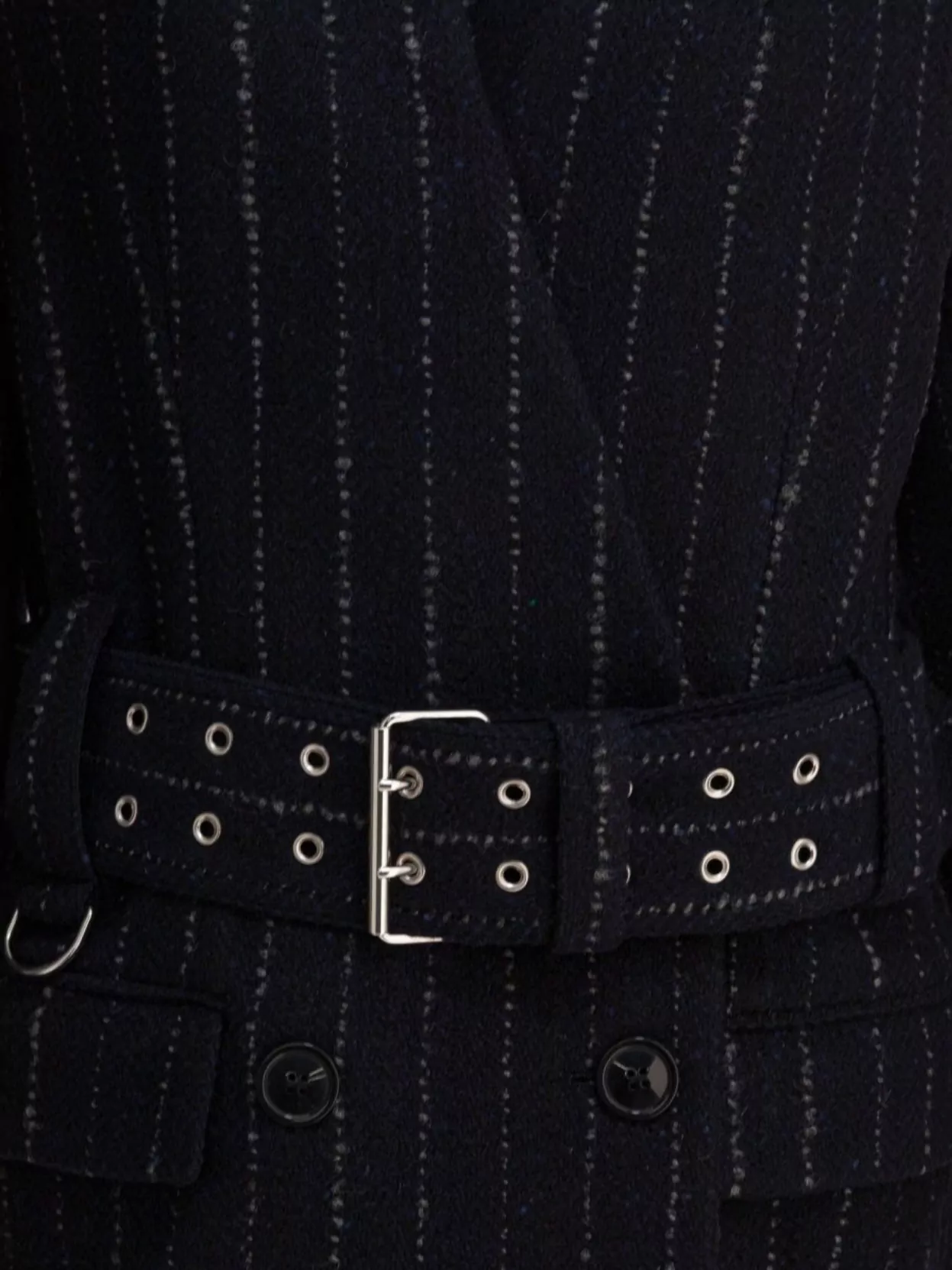 Isabel Marant Striped Double Breasted Short Coat