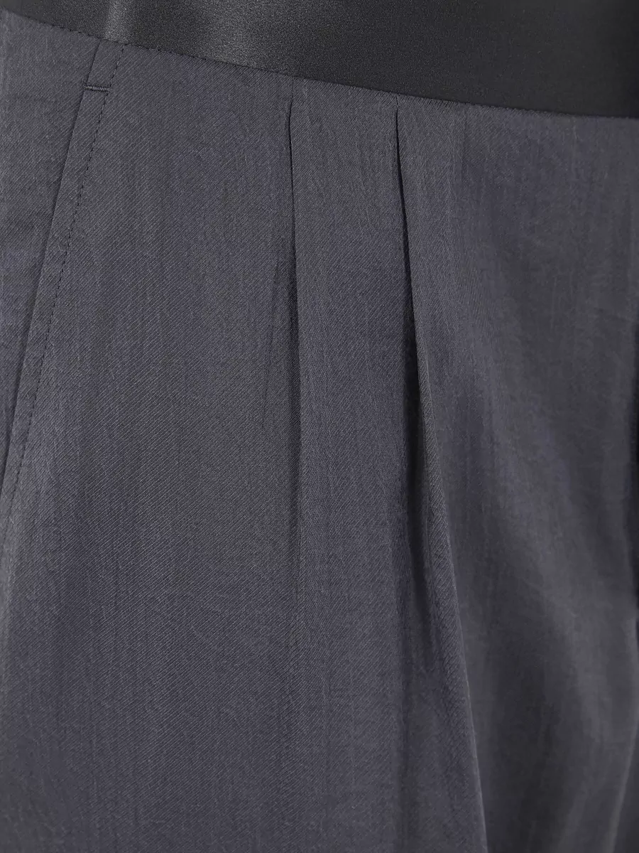 Giorgio Armani Pleated Chino Trousers Satin Waistband