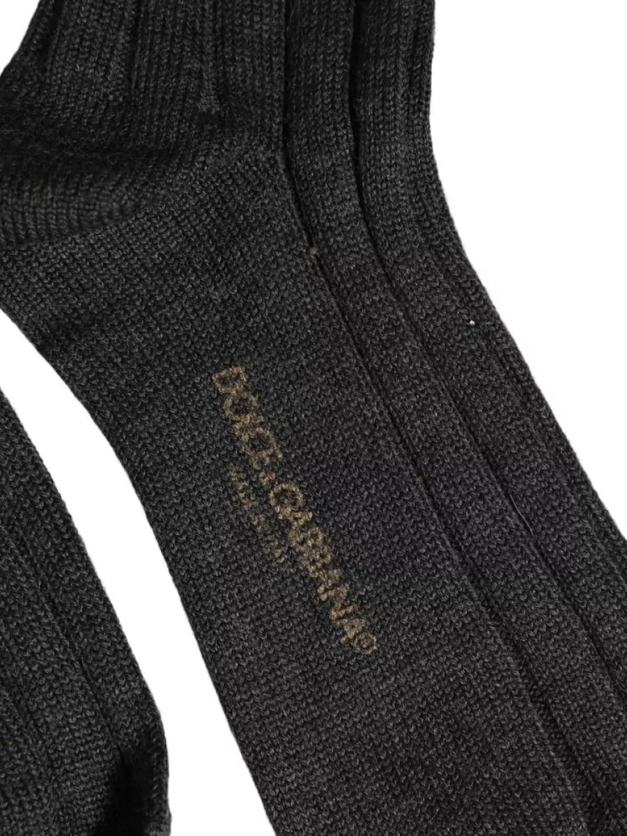 Dolce&Gabbana Ribbed Knee-High Socks