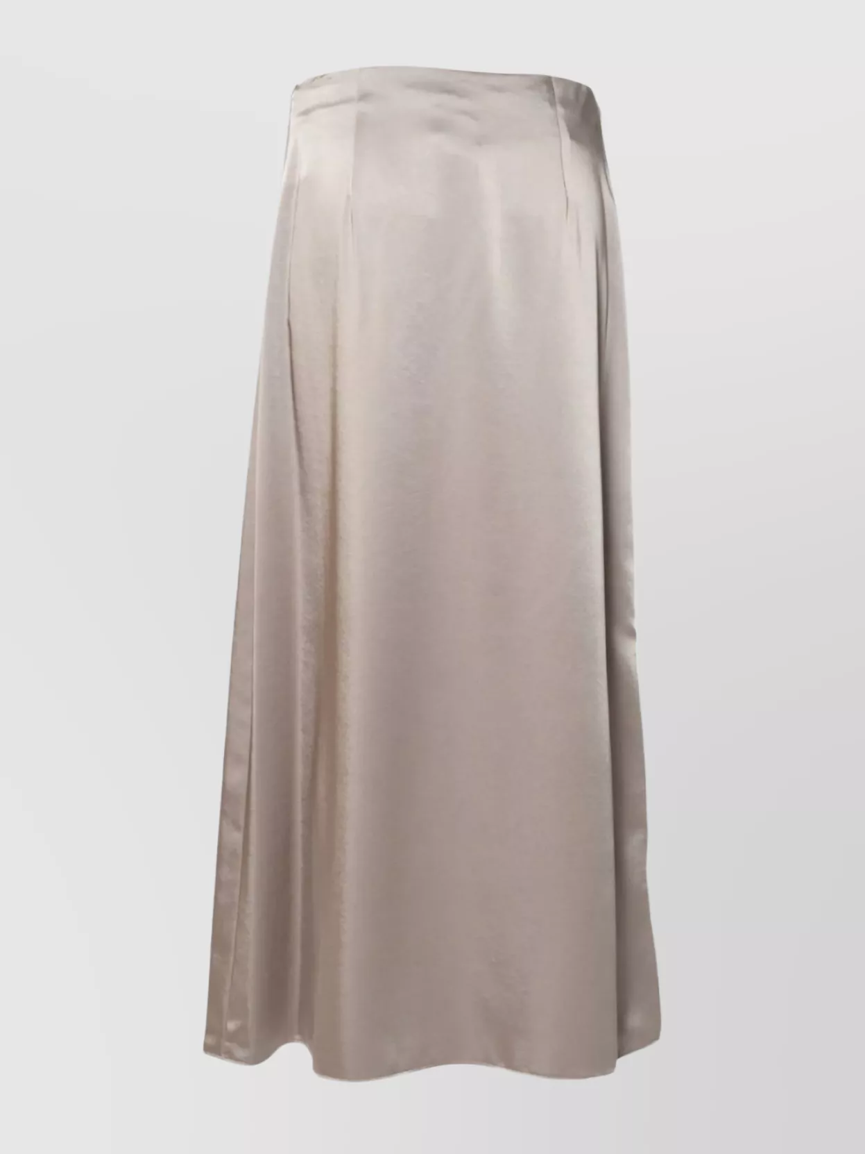 Weekend Max Mara High Waist A-line Skirt With Satin Finish In Neutral