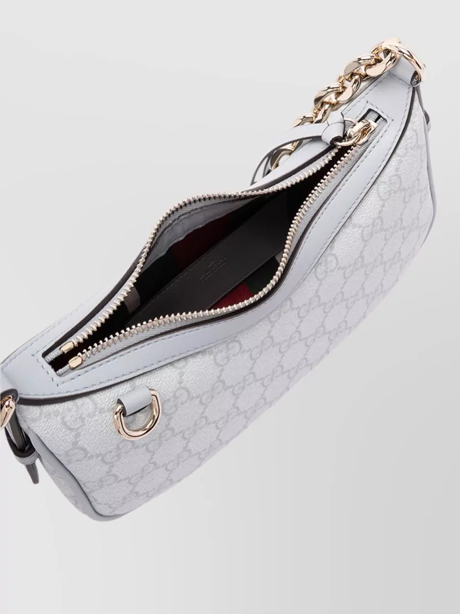 Gucci Gg Enblem Small Fabric Shoulder Bag