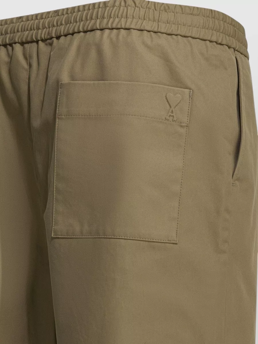 Ami Paris Cotton Utility Chino Shorts