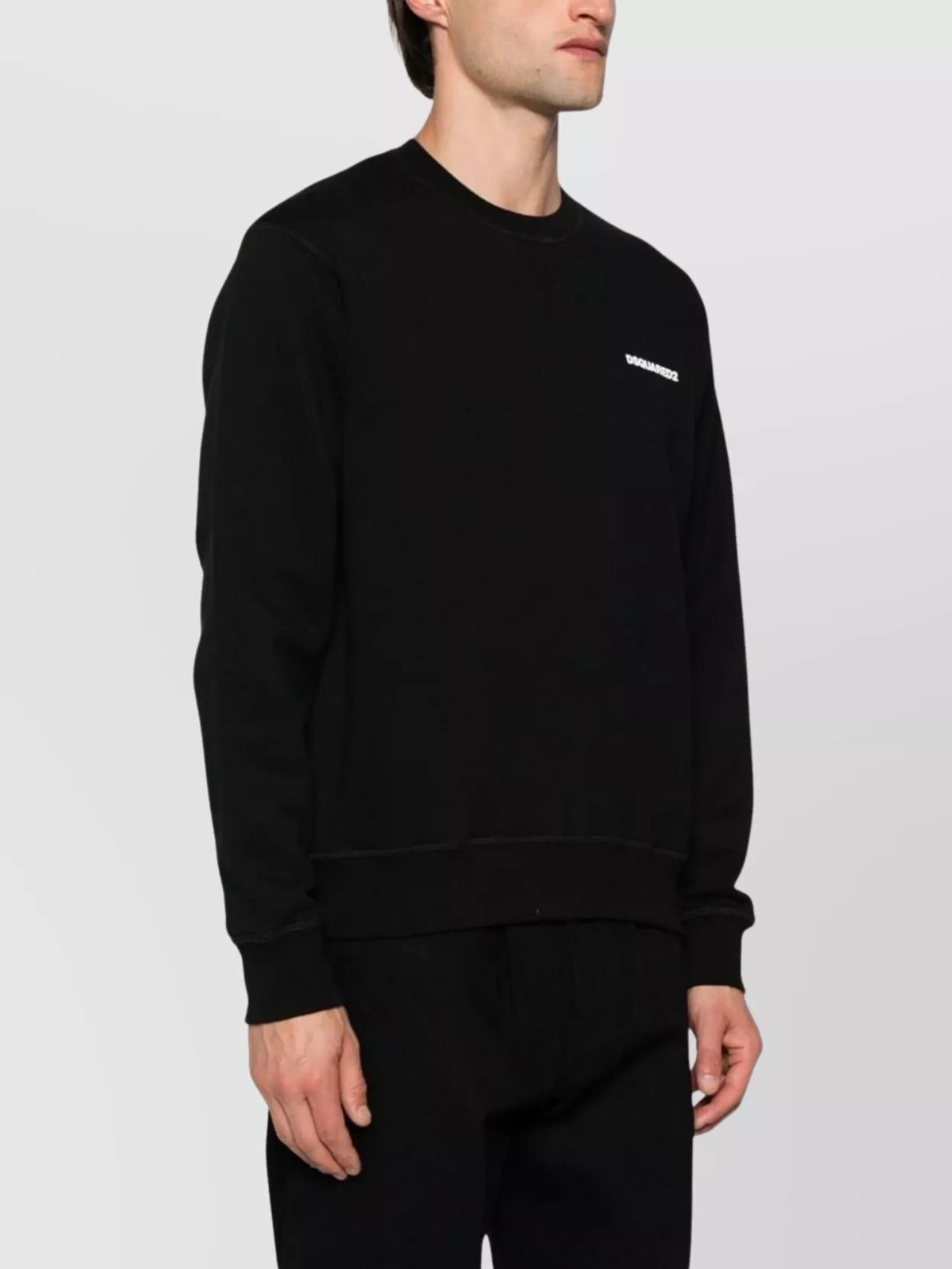Dsquared2 Graphic Map Print Hoodie Crew Neck