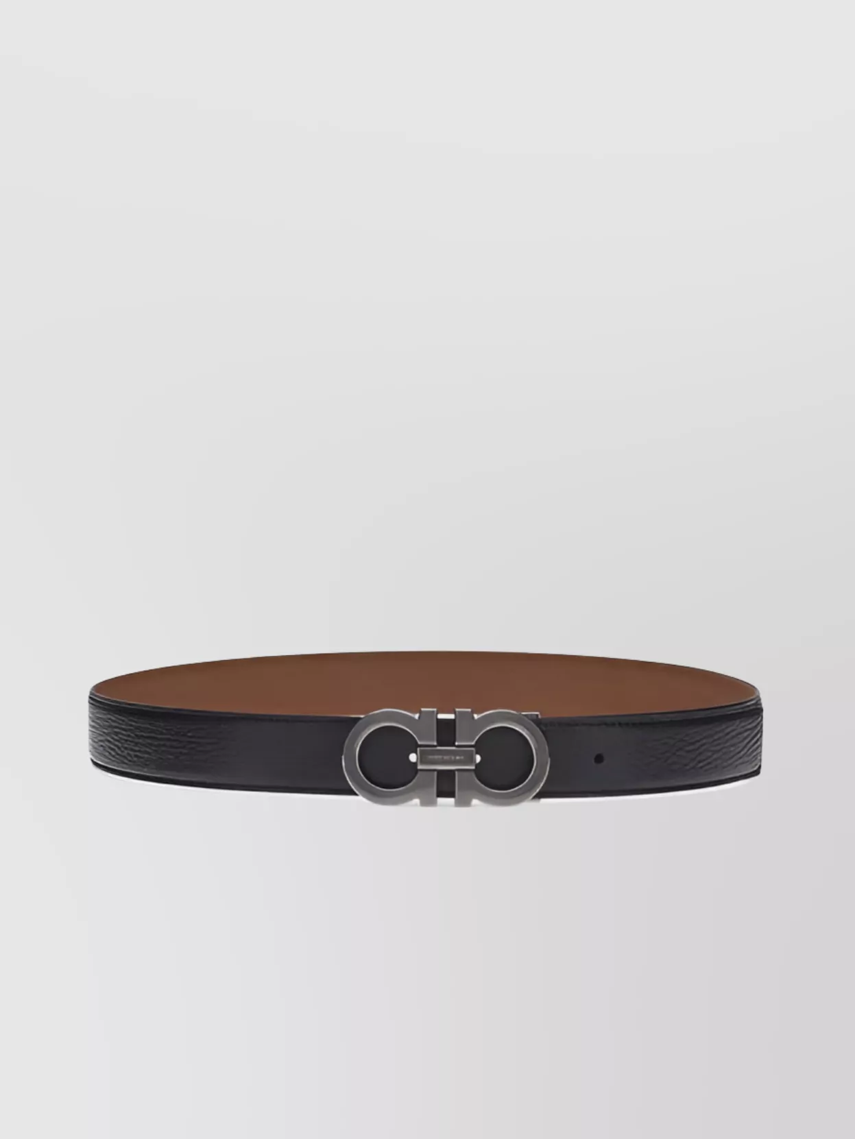 Ferragamo Adjustable Reversible Gancini Leather Belt