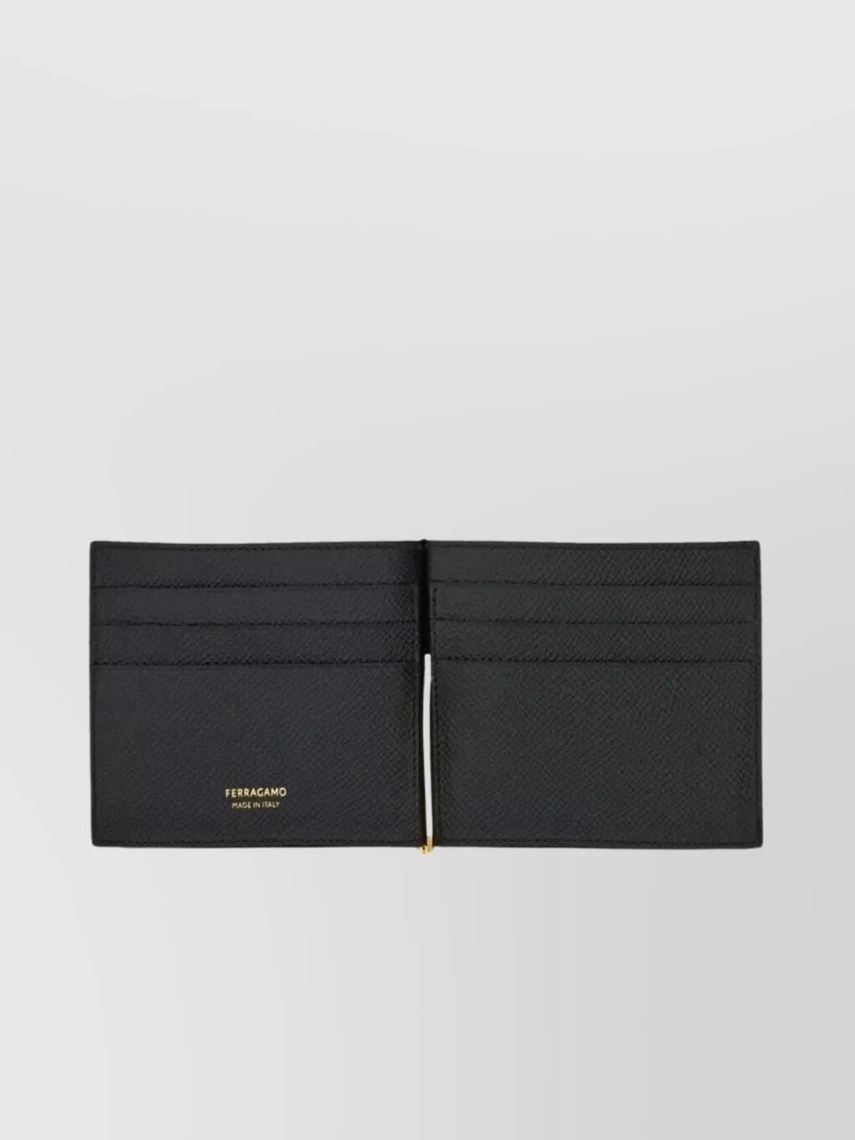 FERRAGAMO MICRO GANCIO TEXTURED BI-FOLD WALLET