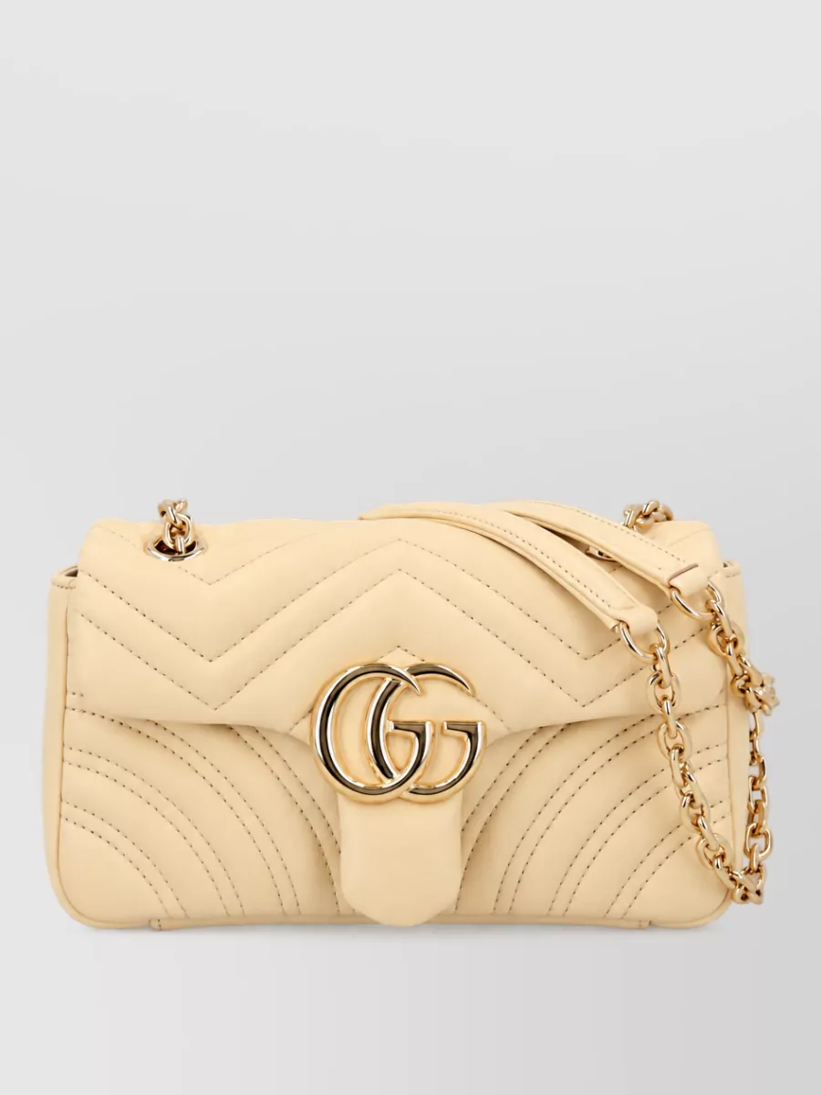 Gucci gg marmont lamb leather clutch bag