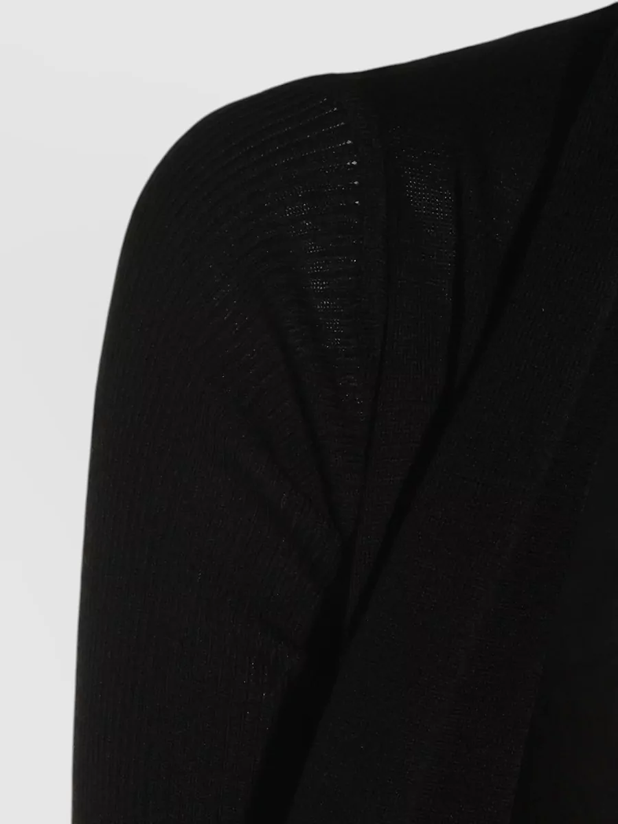 Rick Owens Virgin Wool Long Wrap Jacket