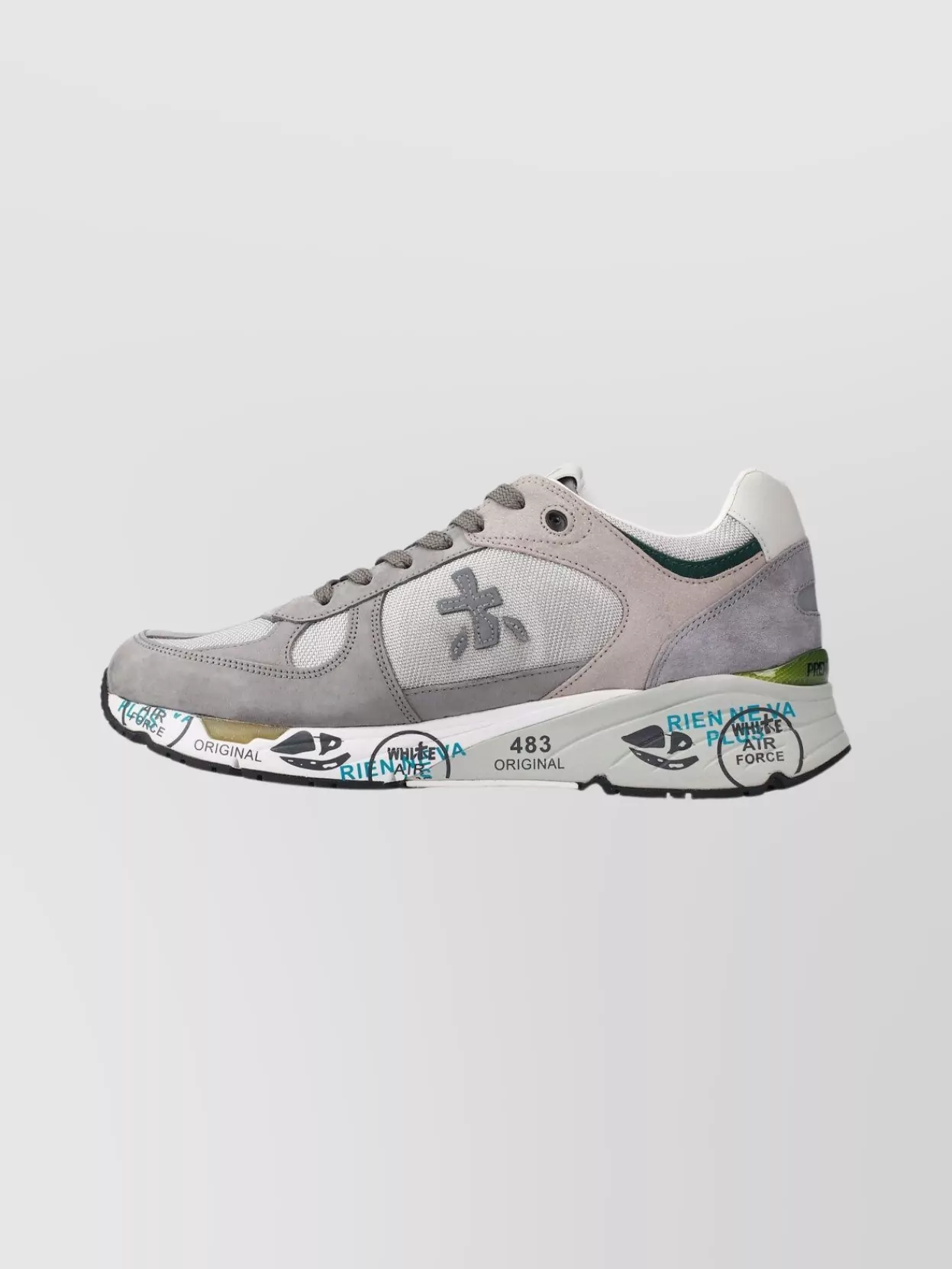 Premiata Mesh And Suede Sneaker Design