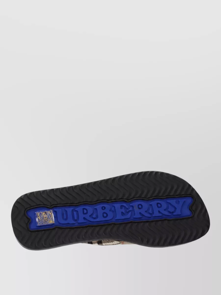 Burberry Textile Flip Flops