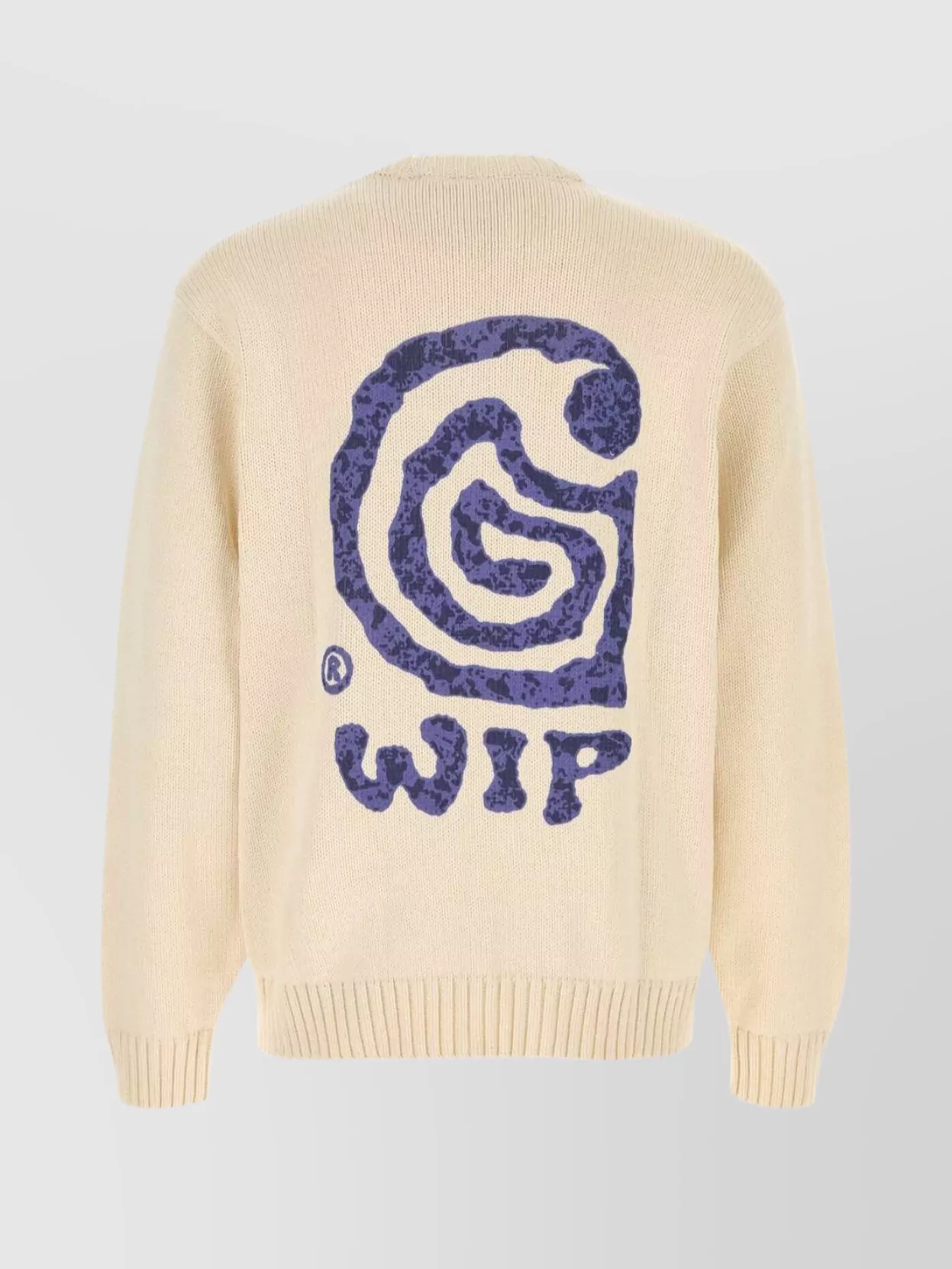 Carhartt Mens Natural Helix Graphic-print Knitted Sweater In White