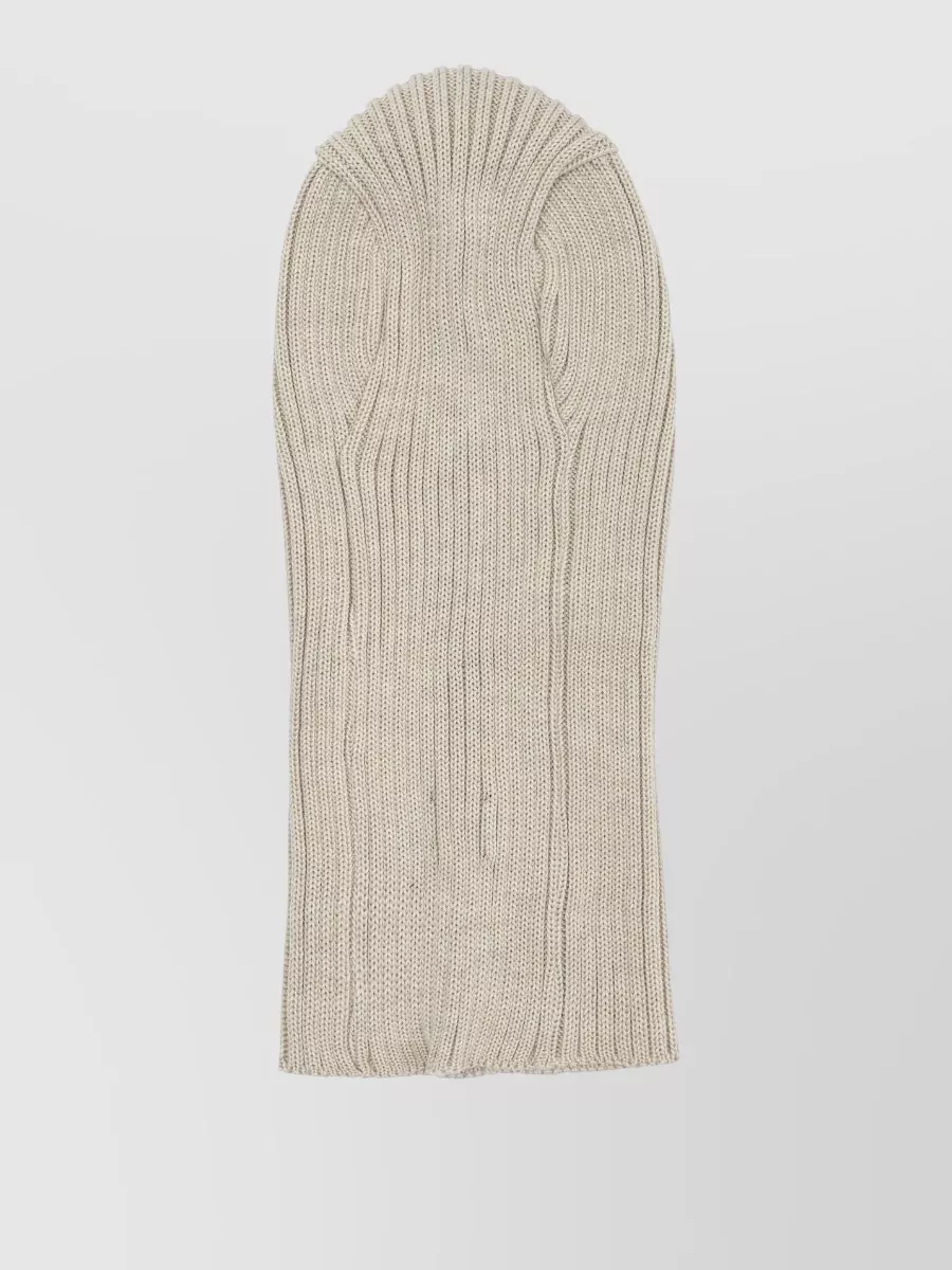 Needles Ribbed Knit Balaclava Embroidered Detail