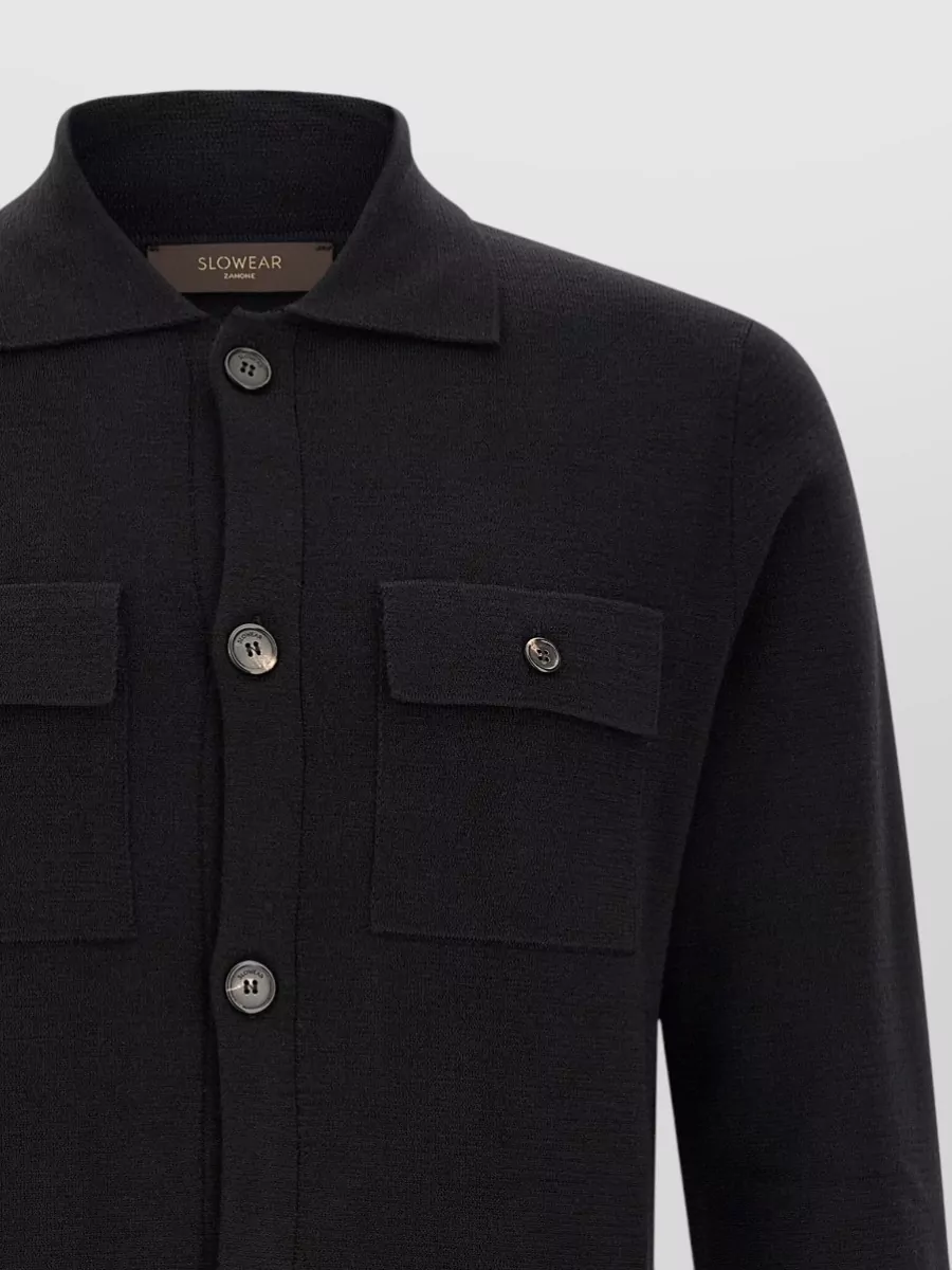 Zanone Virgin Wool Shirt Jacket