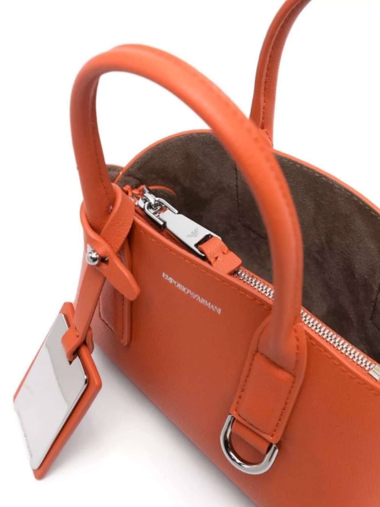 Emporio Armani Small Tote Bag In Recycled Leather