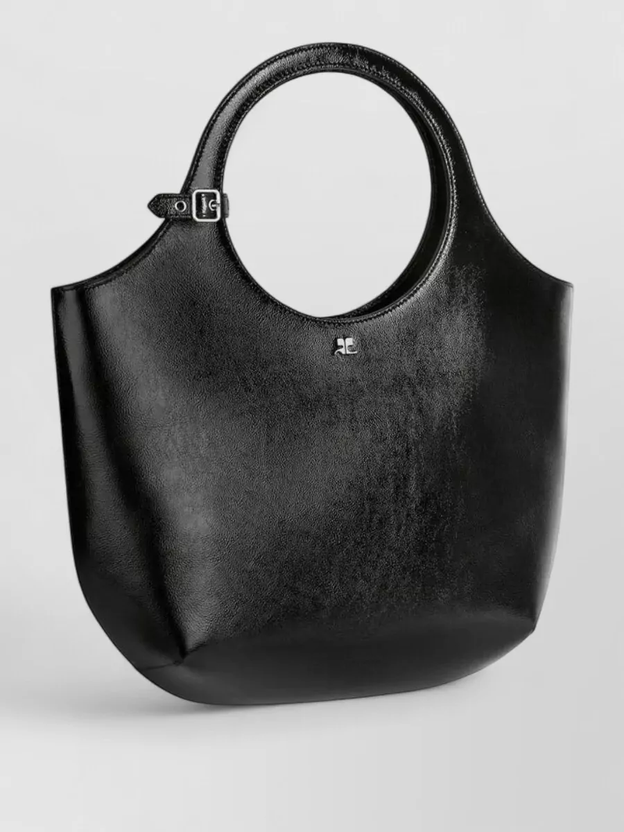 Courrèges medium leather tote bag