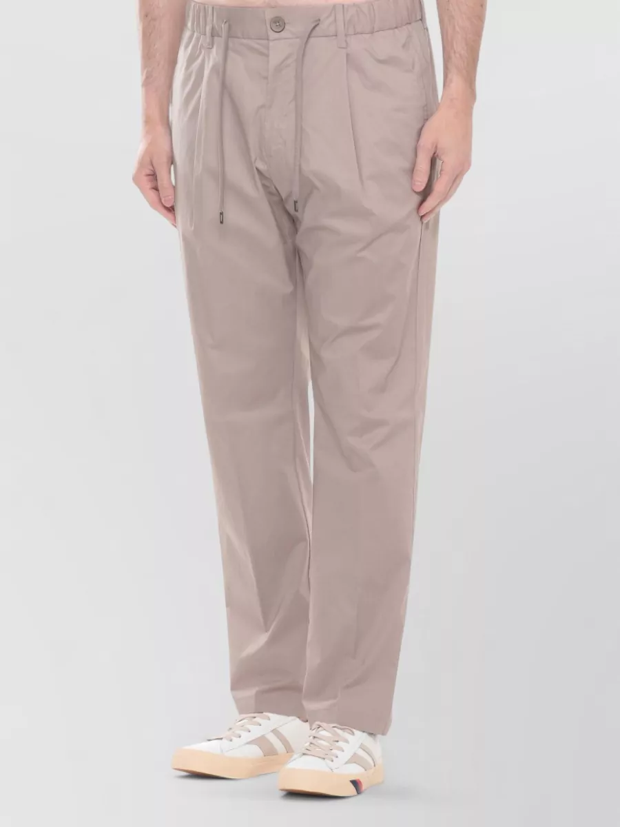 Herno Cotton Straight-Leg Trousers
