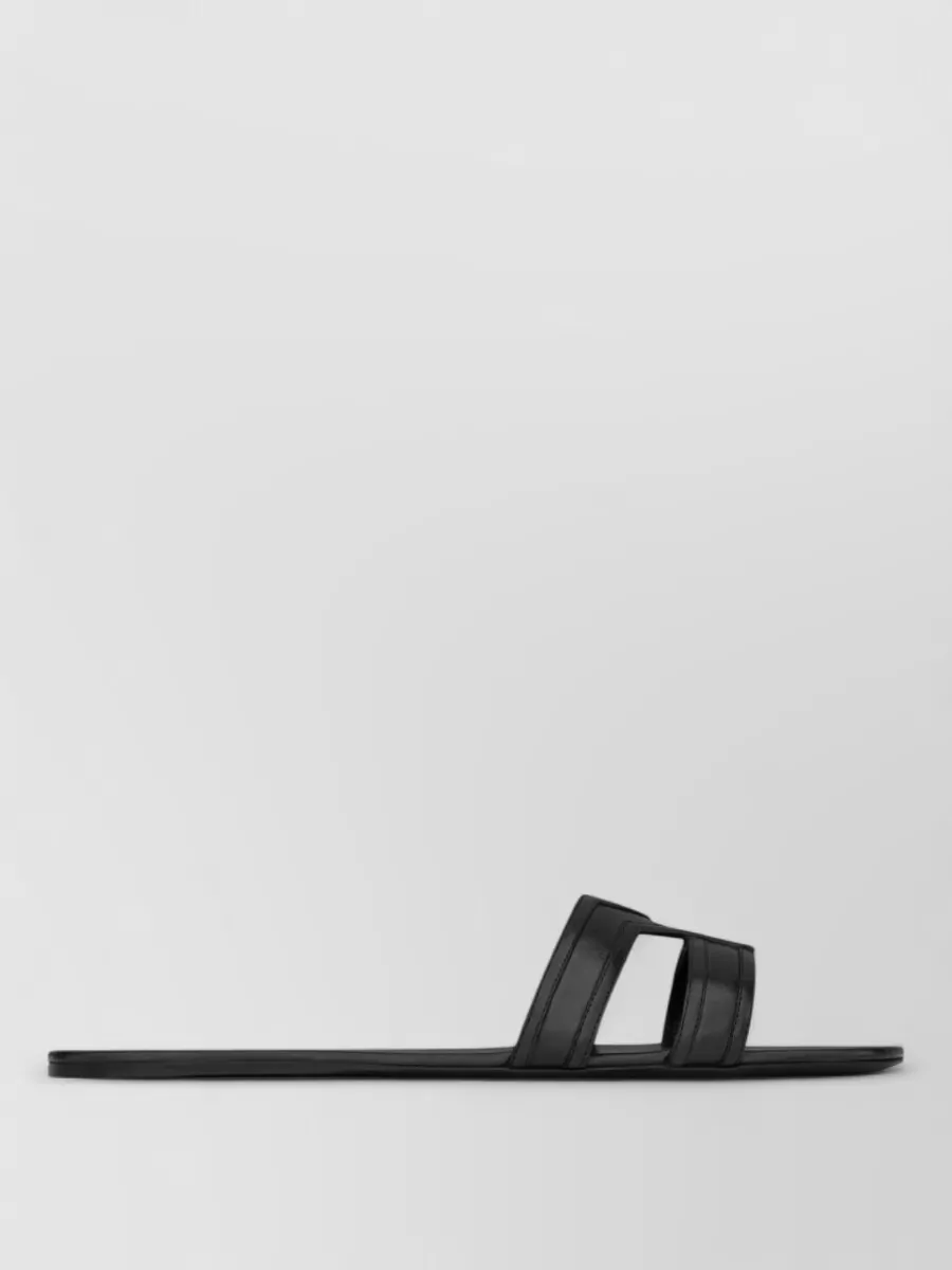 Saint Laurent leather flat sandals