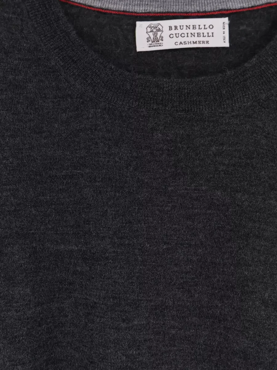 Brunello Cucinelli Cashmere Silk Crew-Neck Long-Sleeve Sweater