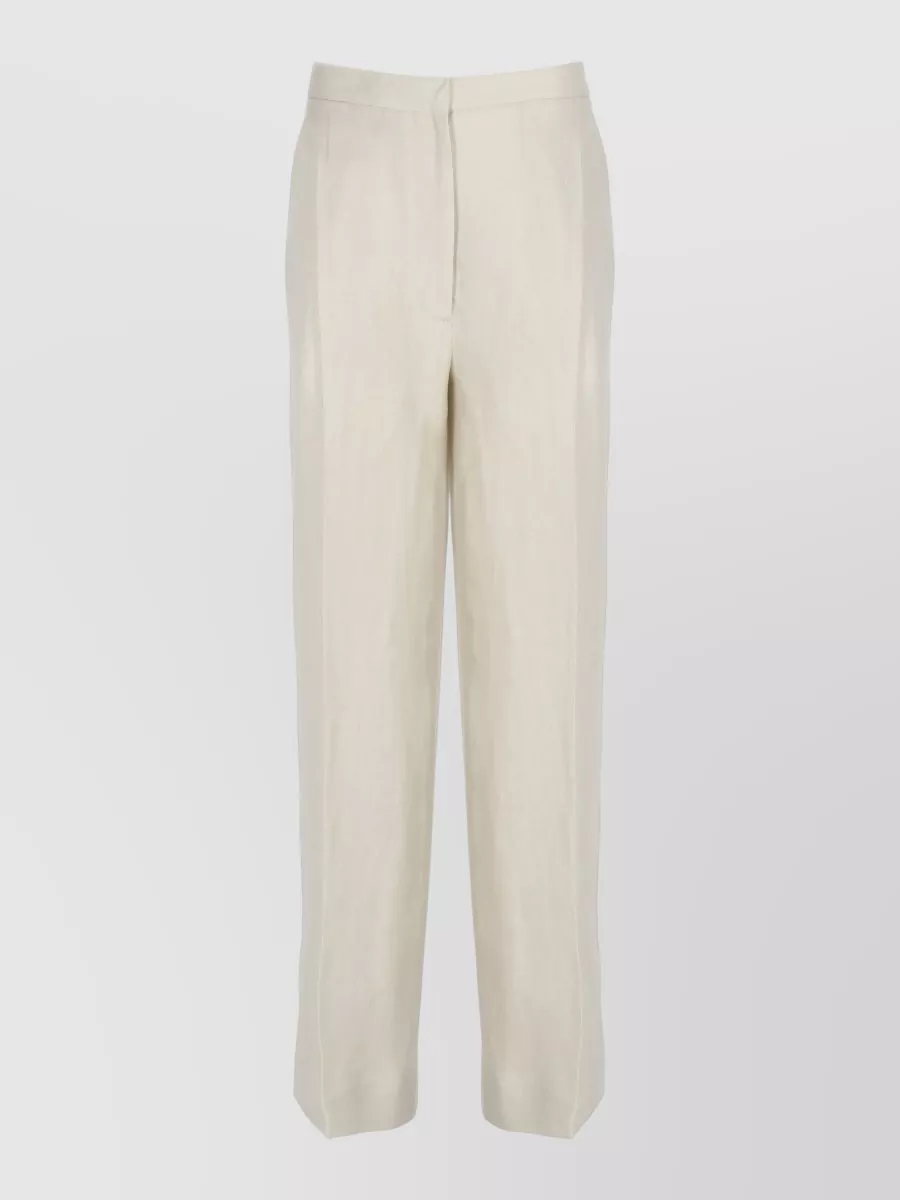 Lardini Linen straight-leg trousers