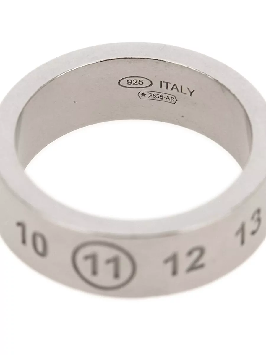 Maison Margiela Silver Engraved Ring