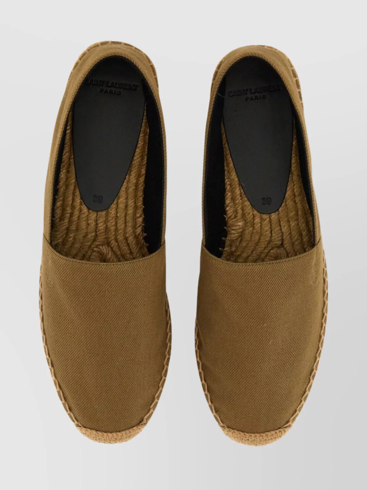 Saint Laurent Canvas Espadrilles Rubber Sole