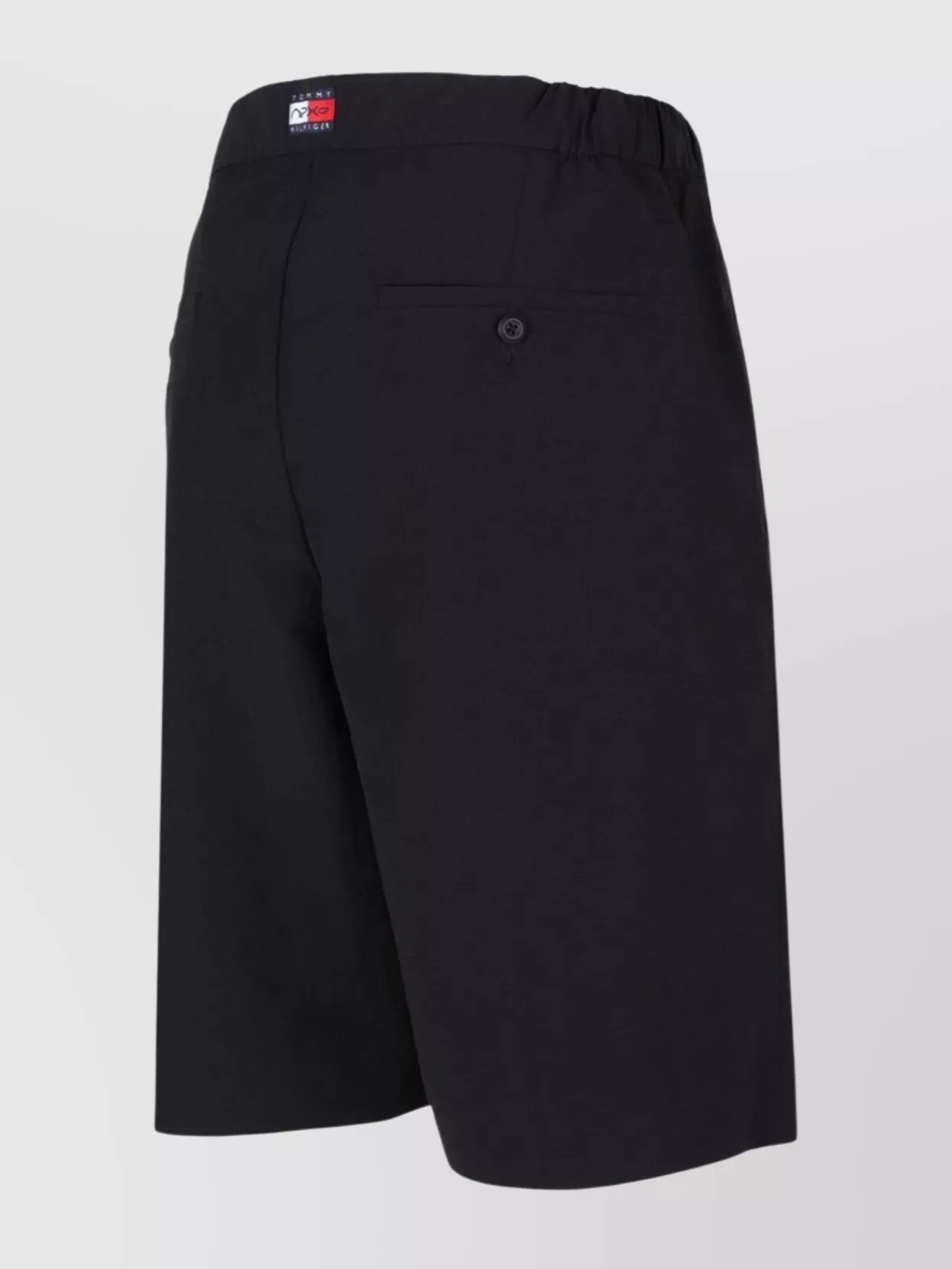 Tommy Hilfiger Tailored Shorts With Buttoned Back Pockets In Black
